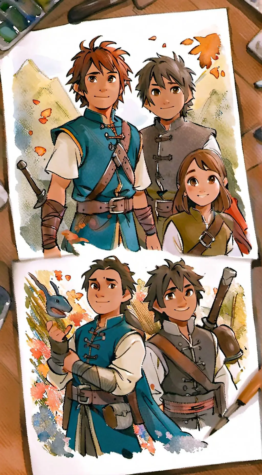 ai character: Httyd background