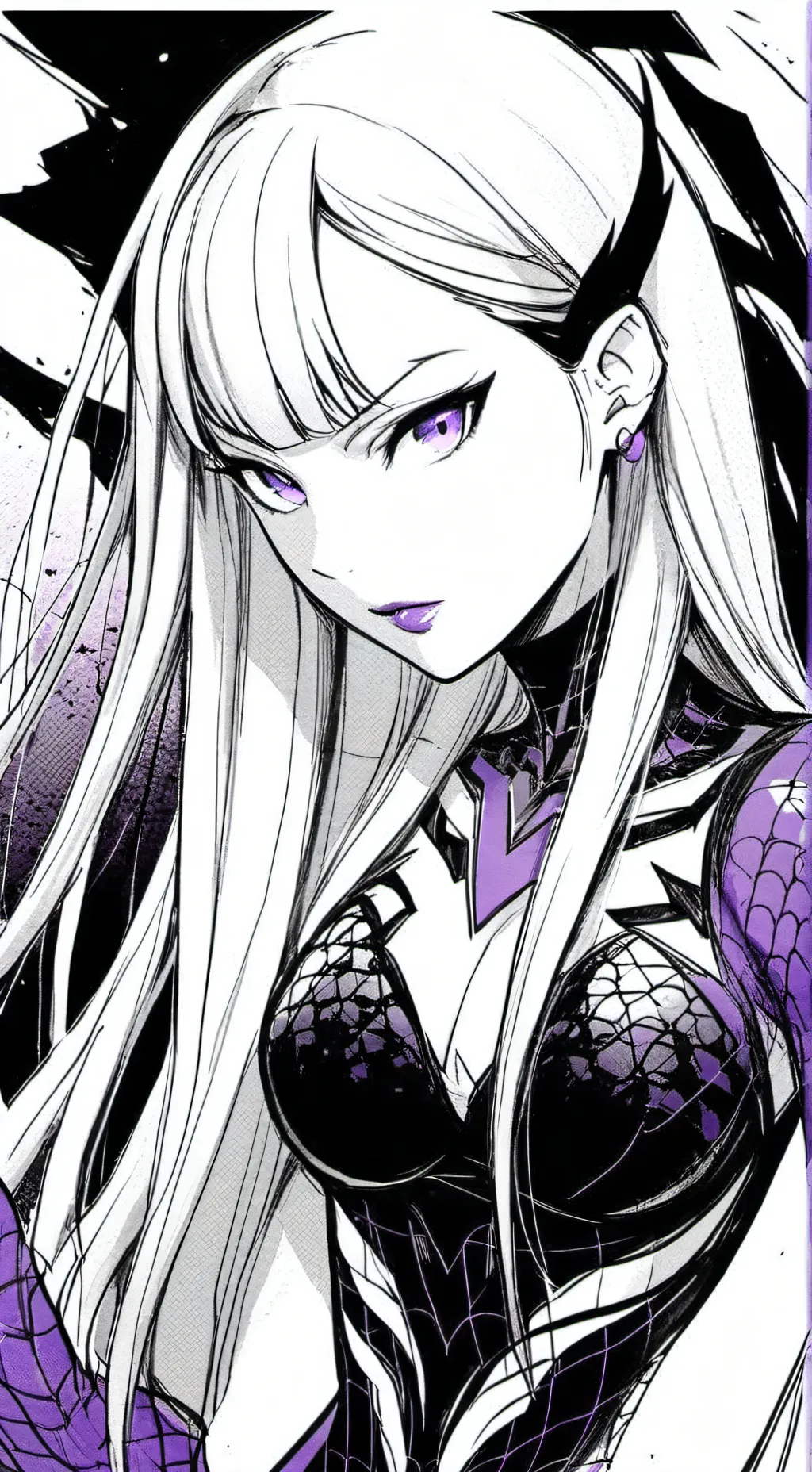 ai character: snake goddess background