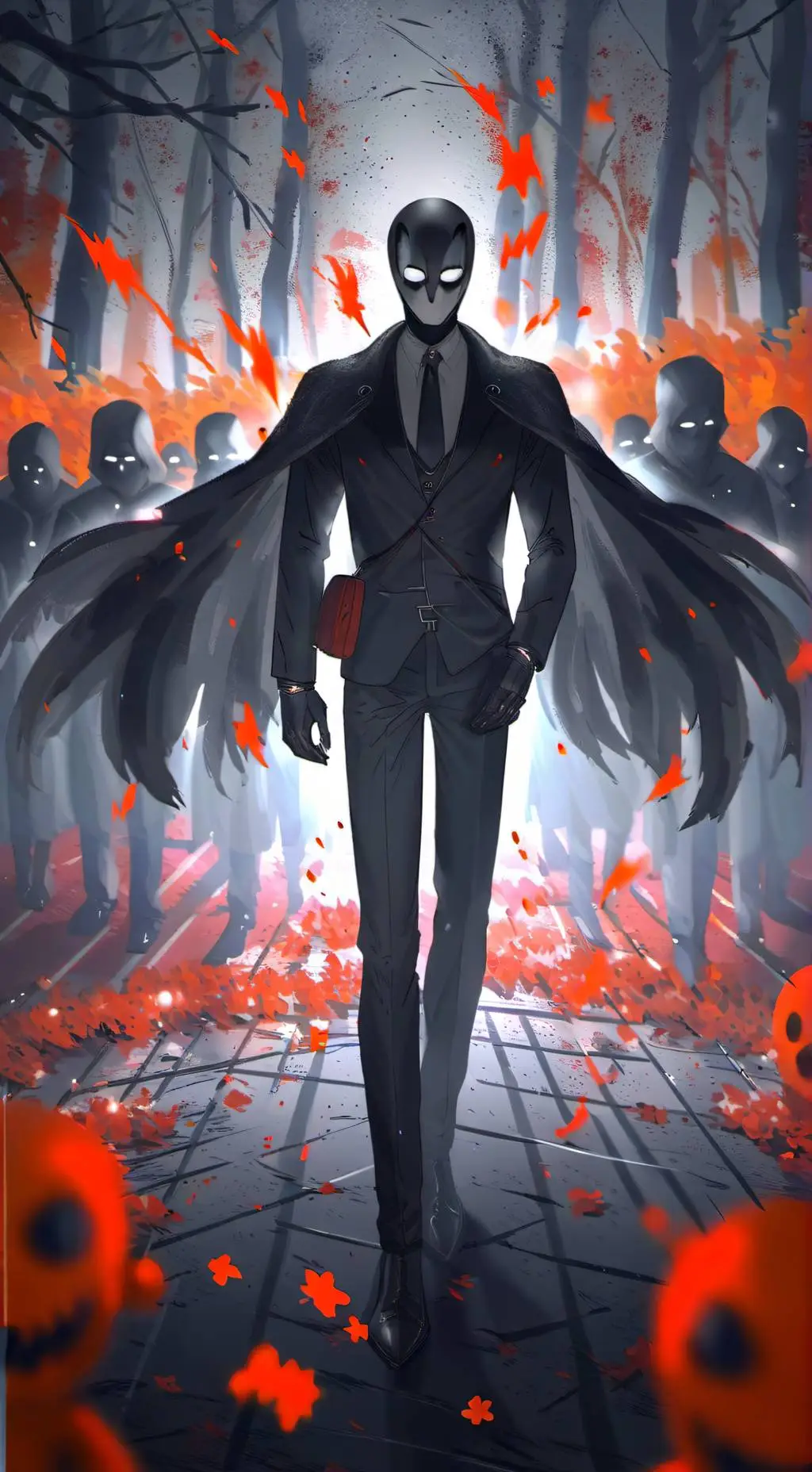ai character: Creepypasta  background
