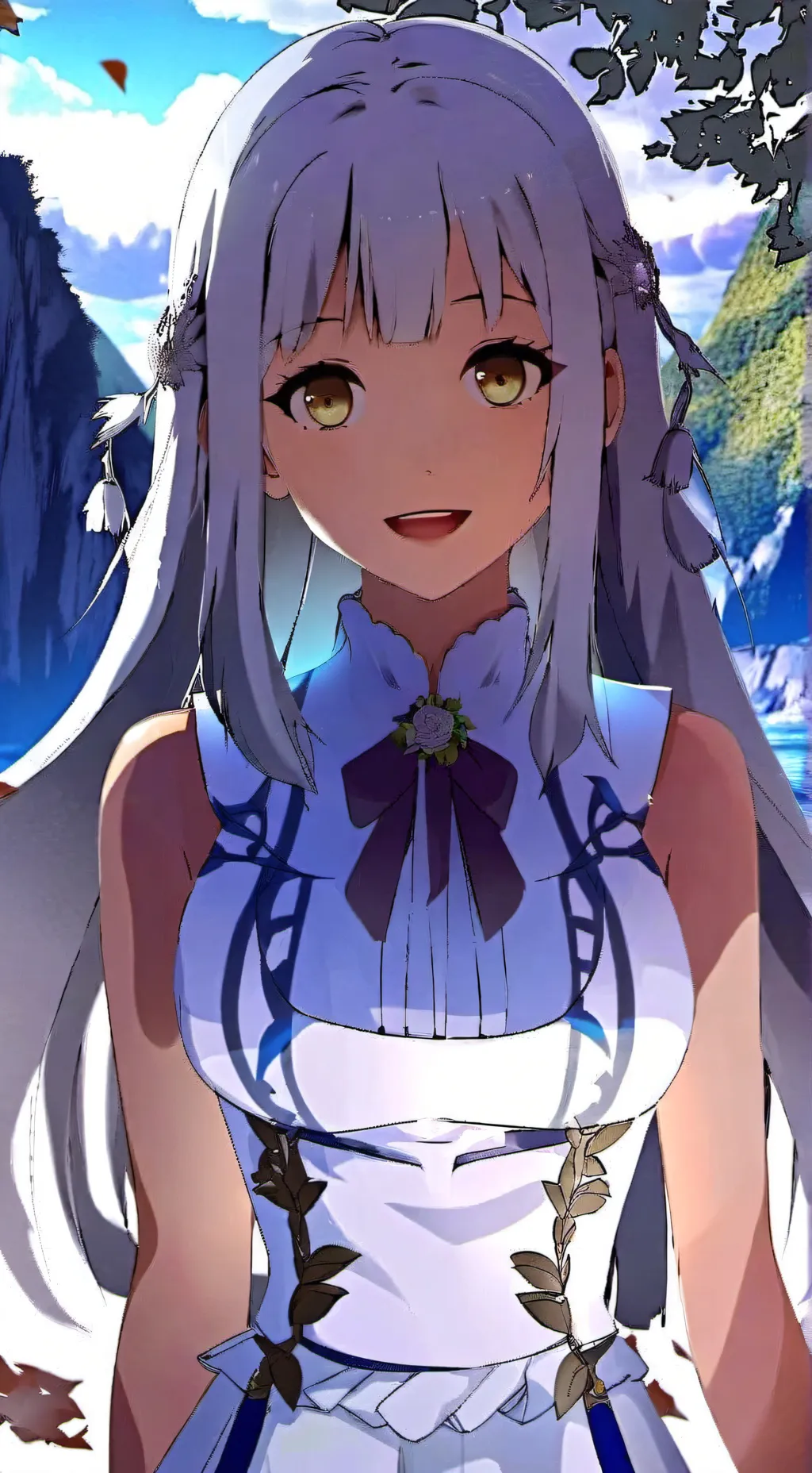 ai character: Emilia ReZero background