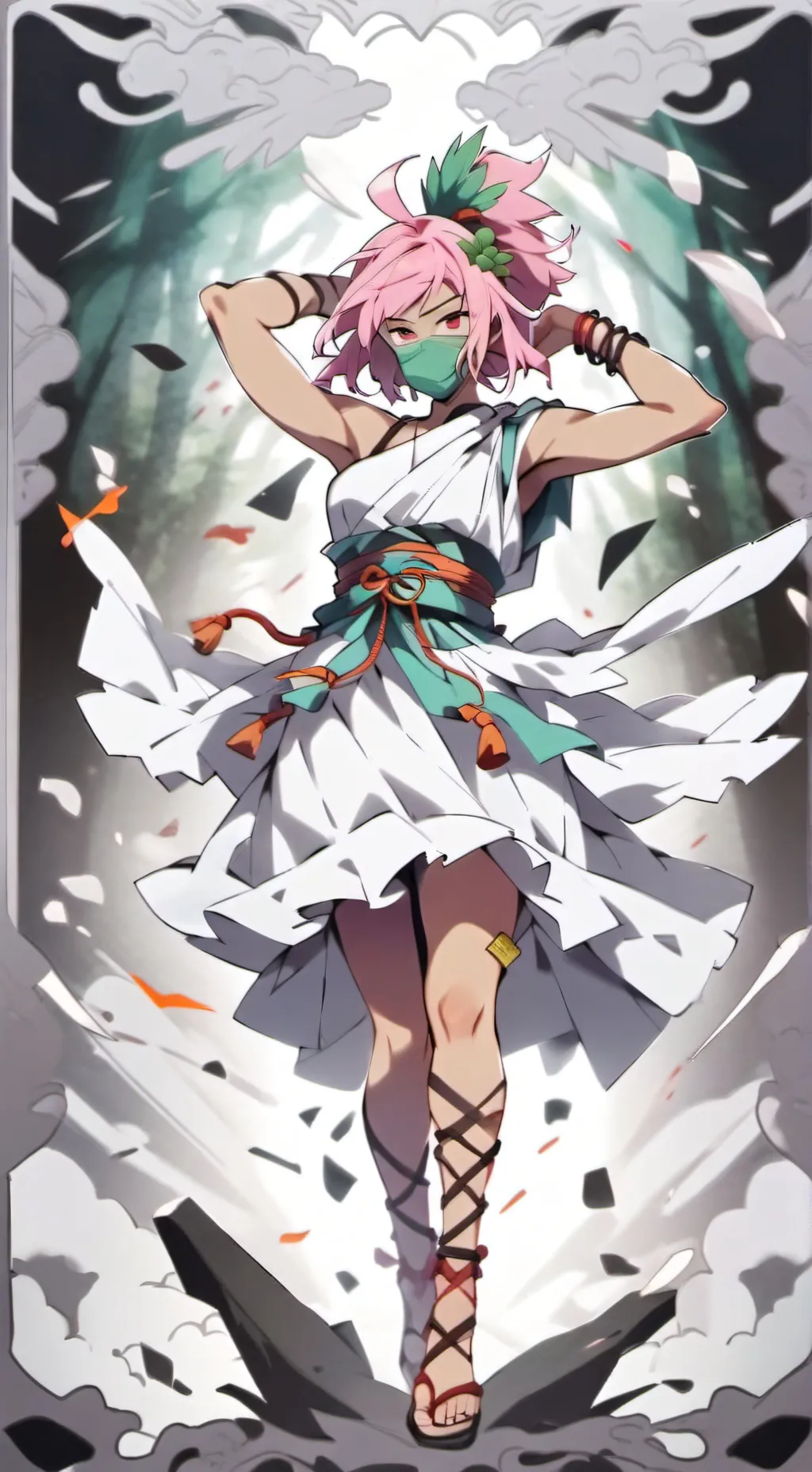 ai character: MHA cramping background