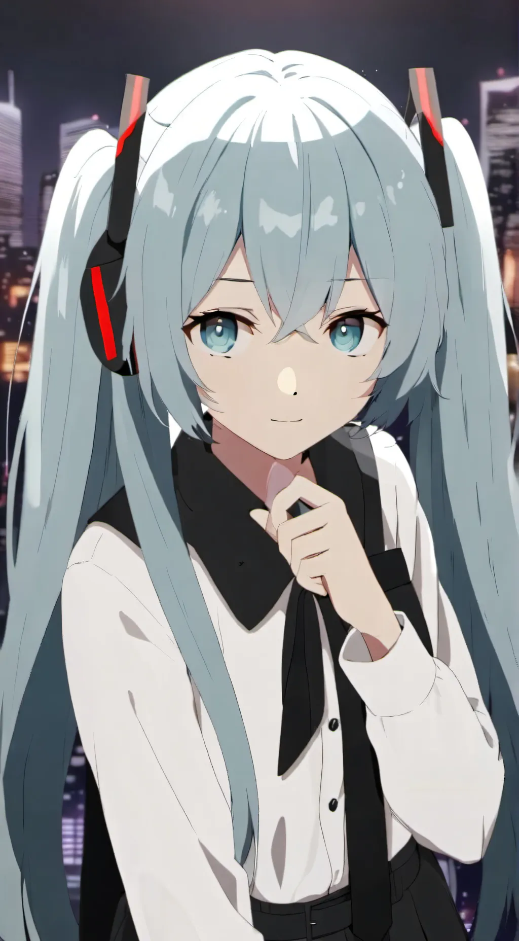 ai character: Miku background