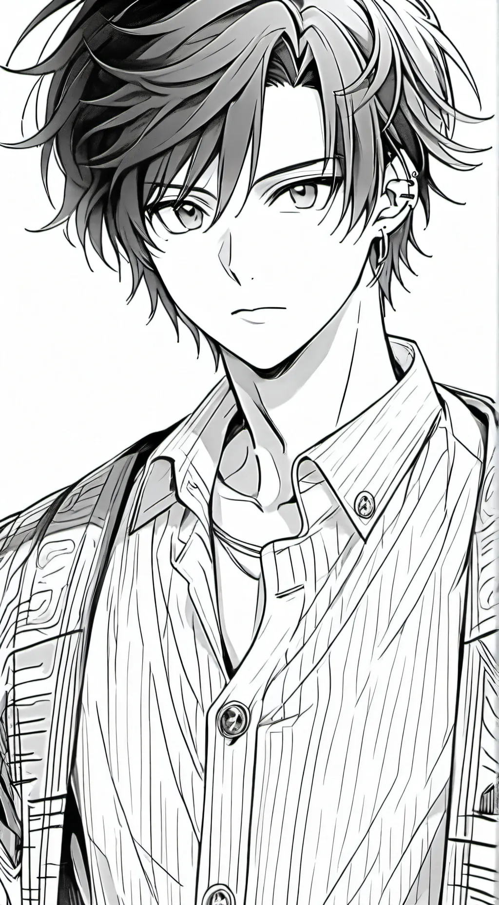 ai character: trace background