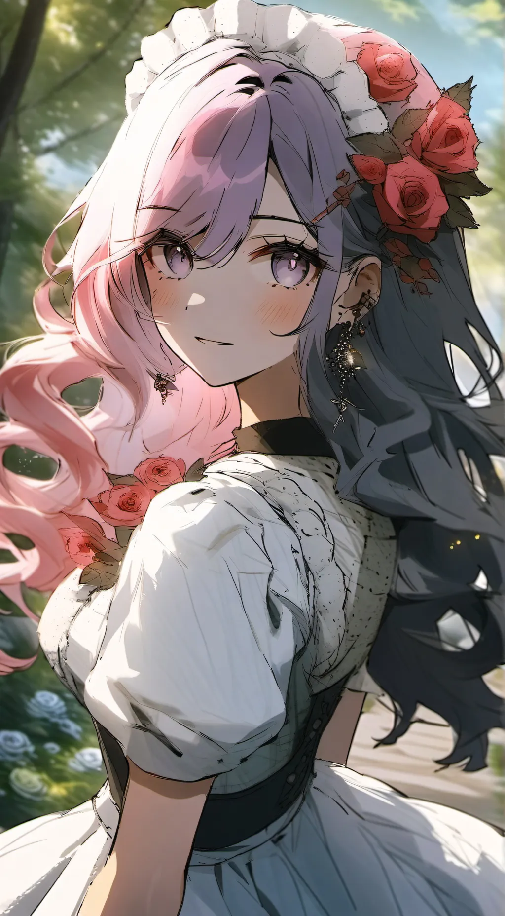 ai character: JJK kid yn background