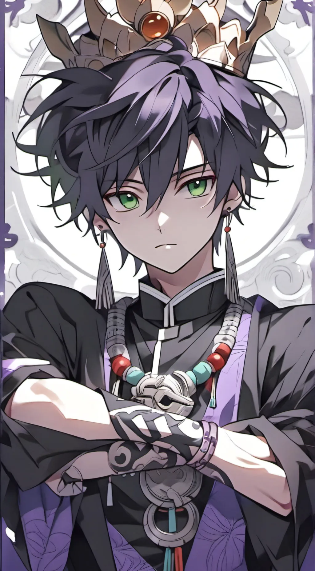 ai character: Эр background