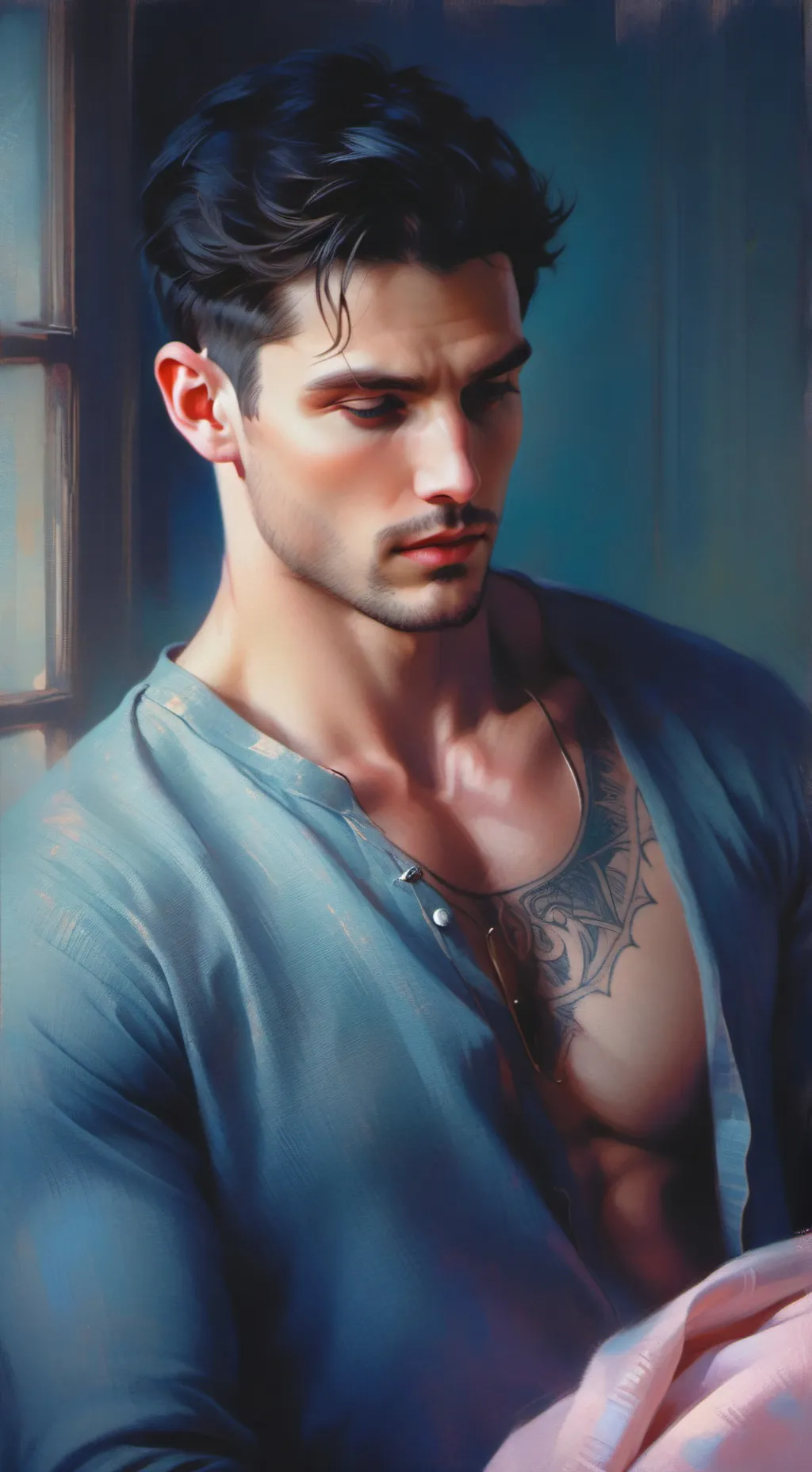 ai character: Daniel  background