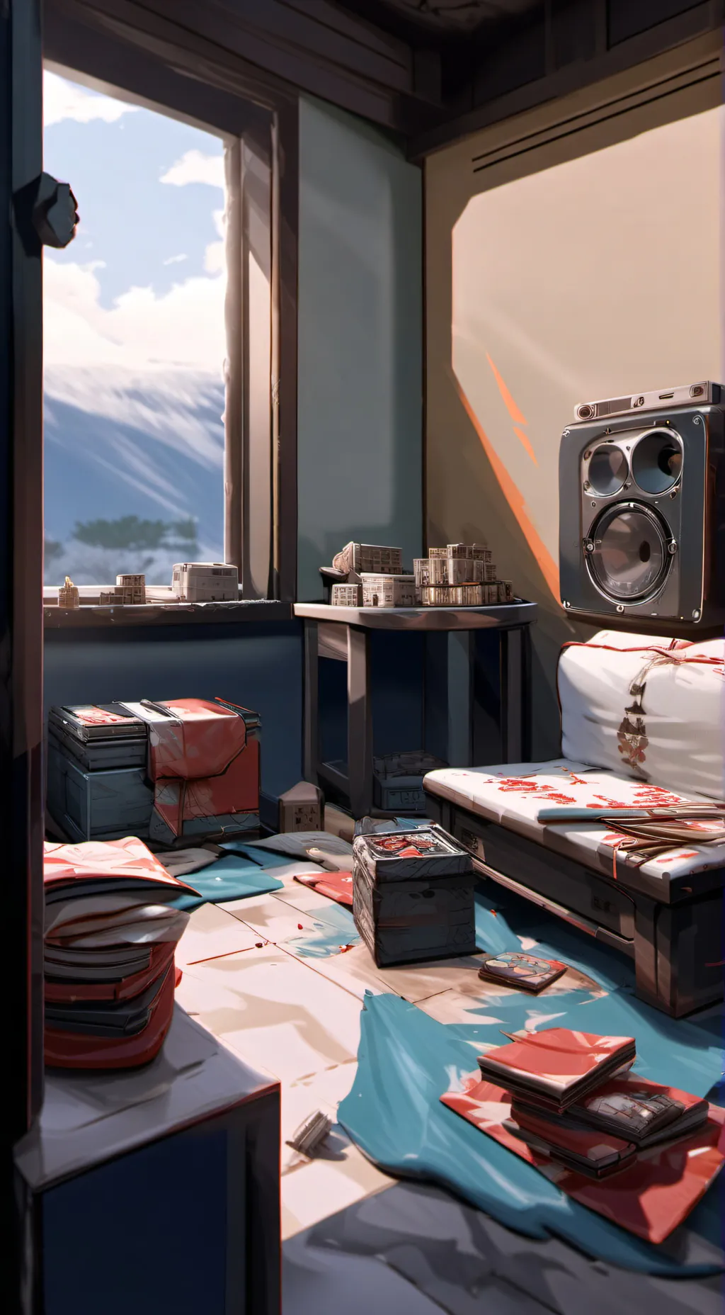 ai character: gacha react room  background