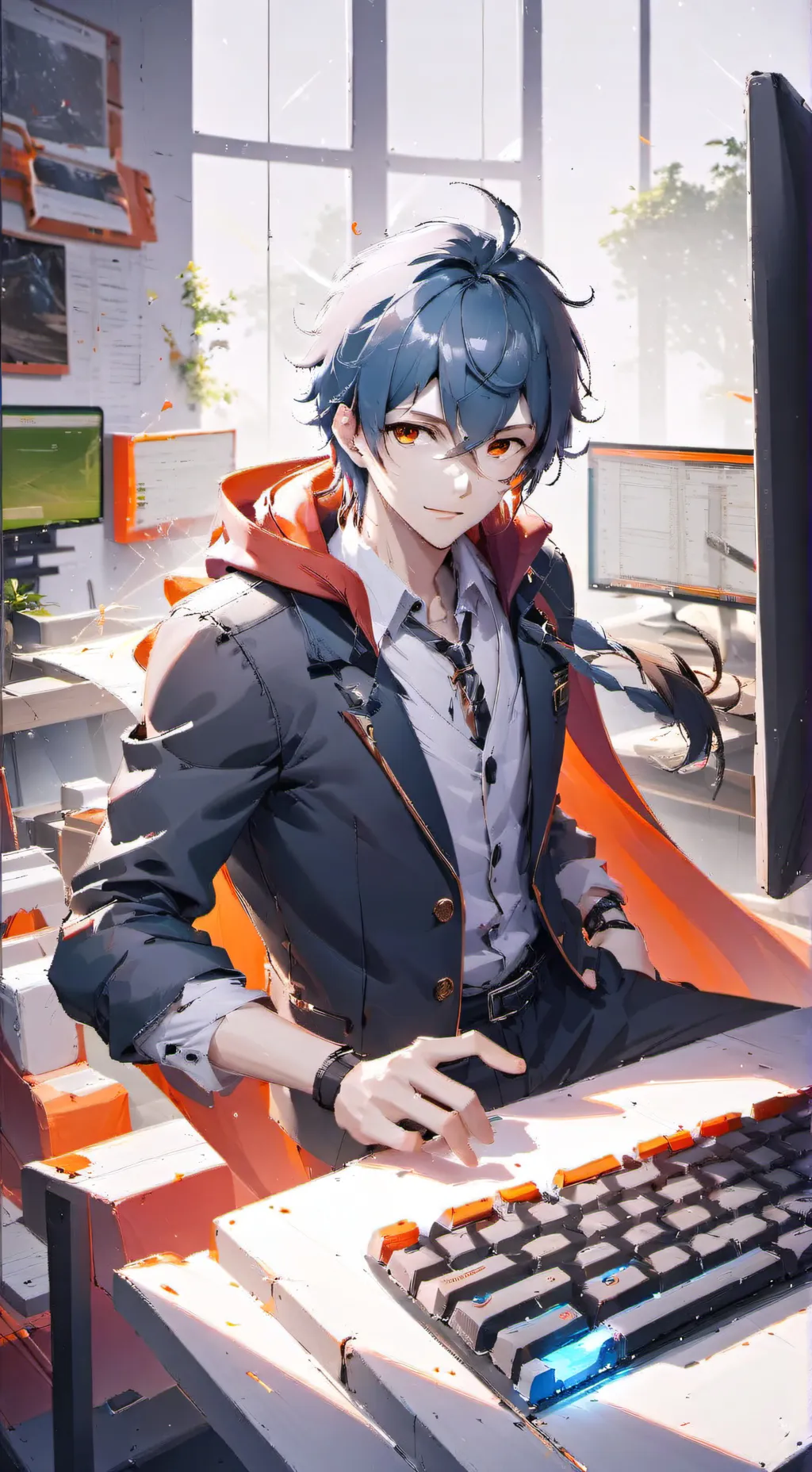 ai character: Zack  background