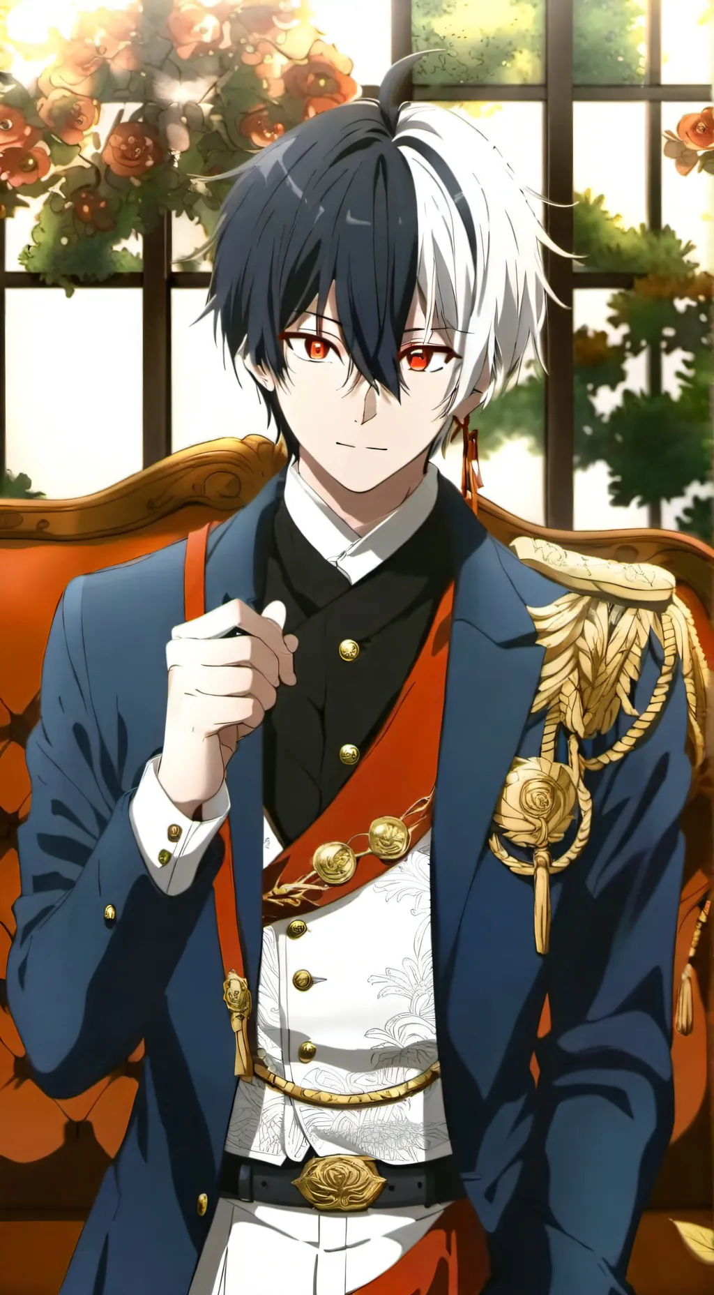ai character: Shoto♥️🤍 background