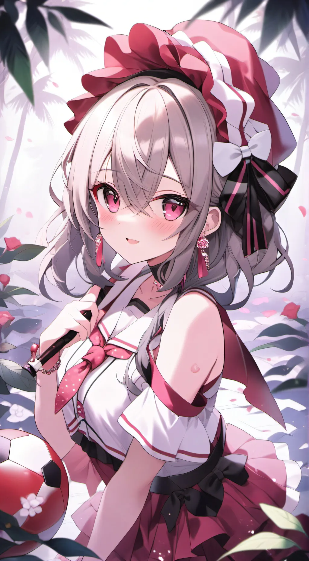 ai character: cute girl background