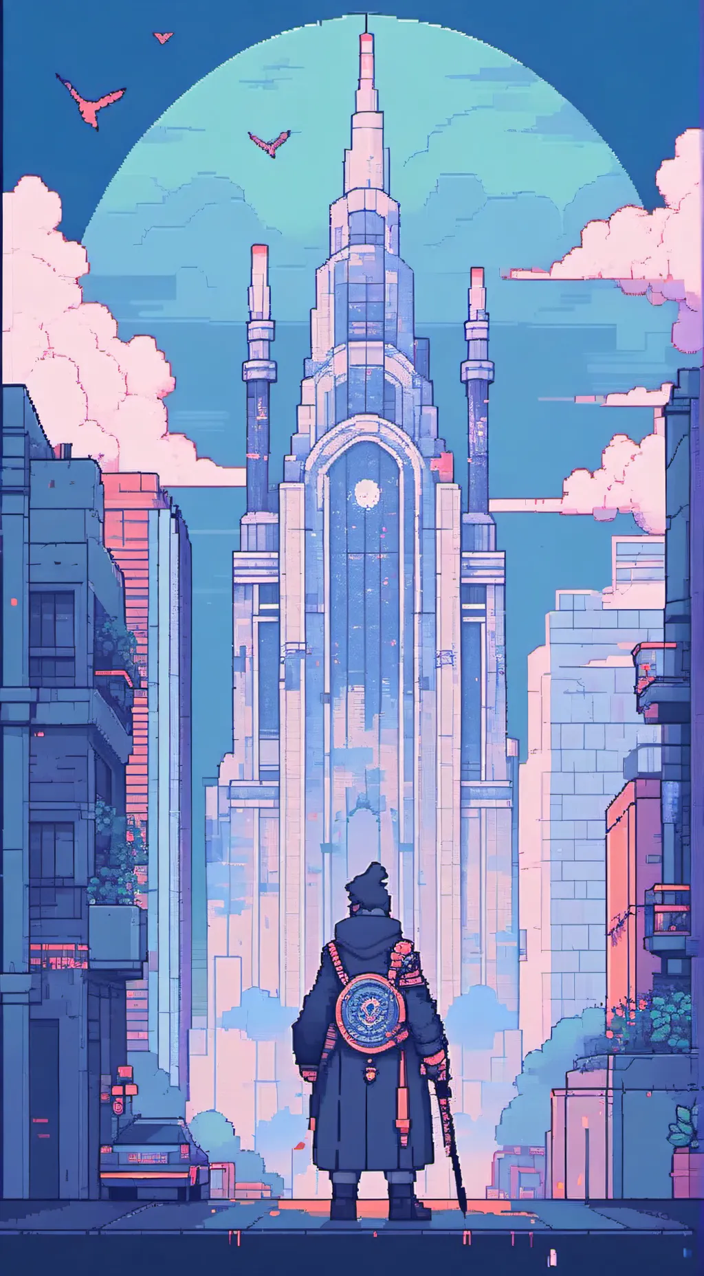 ai character: 🔪Devil town🌌 background