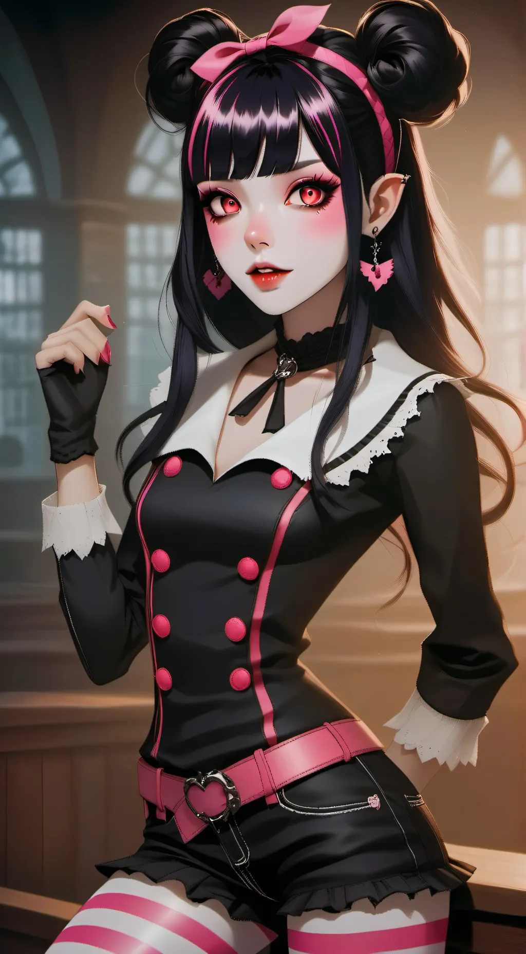 ai character: Draculaura💘✨ background