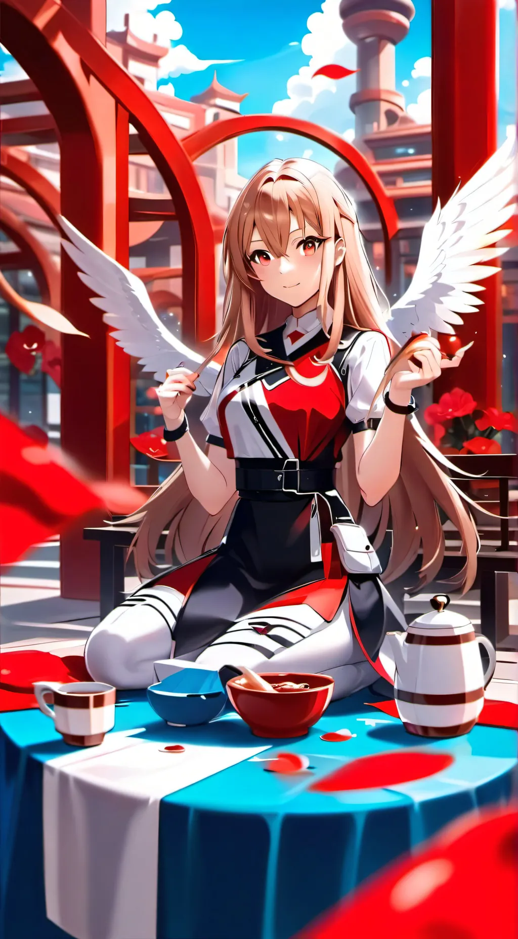 ai character: Ariana background