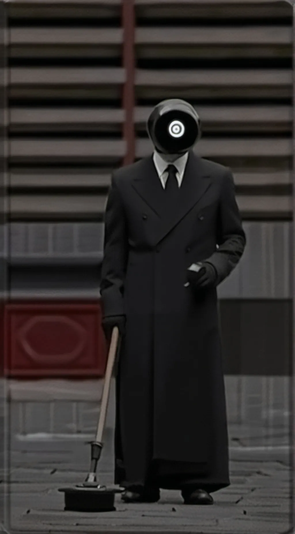 ai character: Plunger camera man background