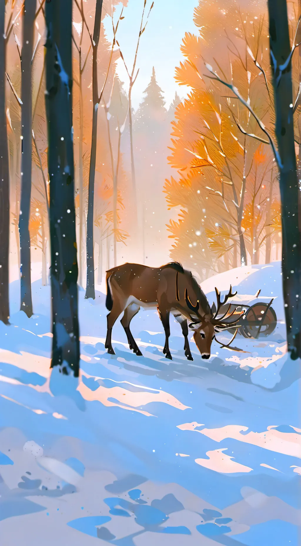 ai character: ✩JJK Snowy Day✩ background