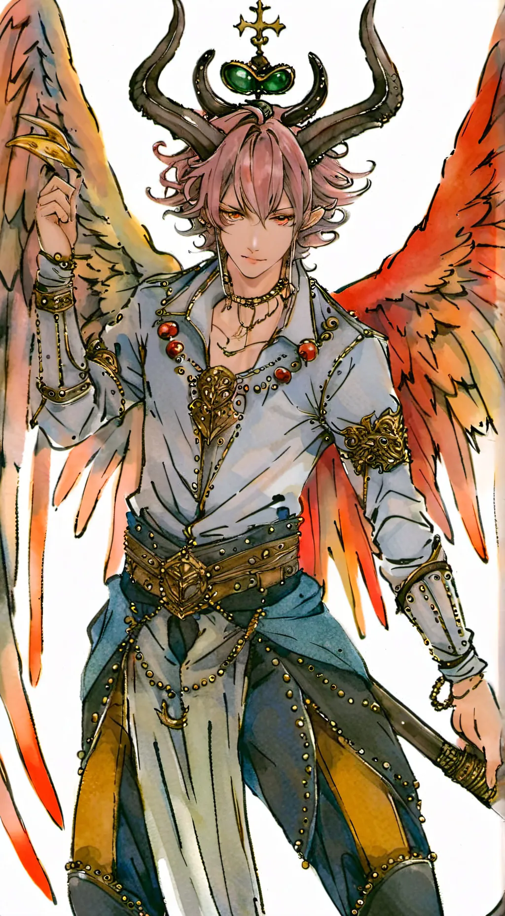 ai character: Lucifer Weldine background