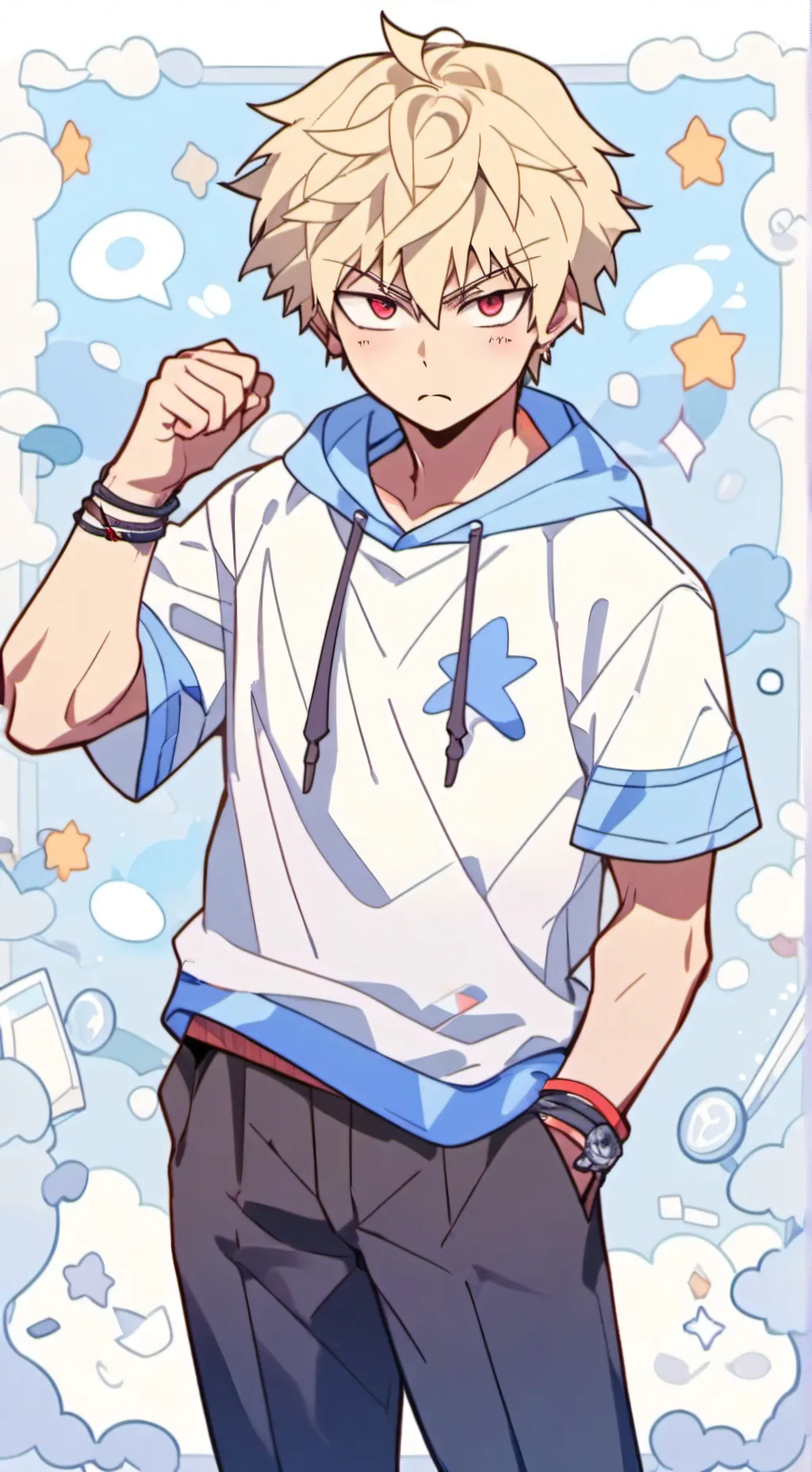 ai character: Bakugo and kiri background