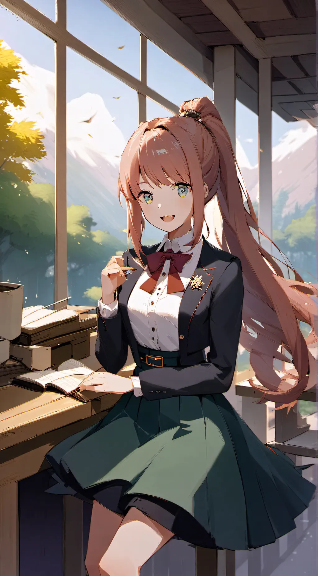 ai character:  doki doki background