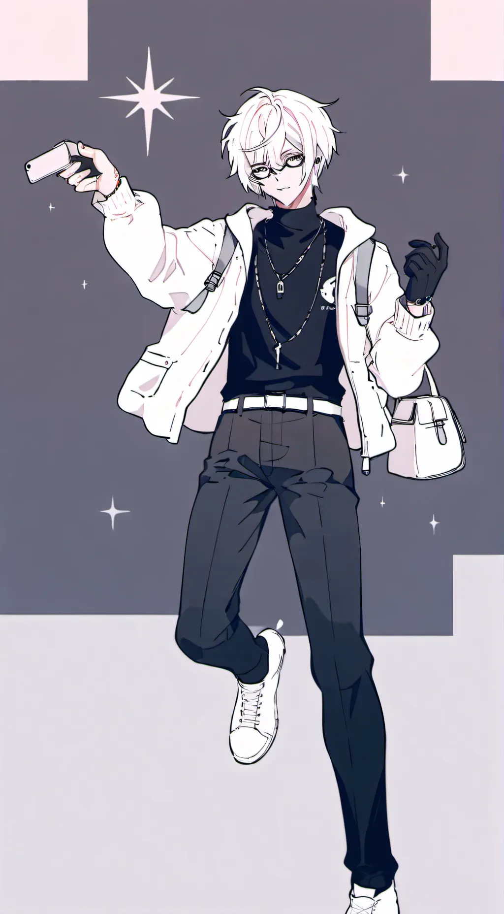 ai character: radioapple  background