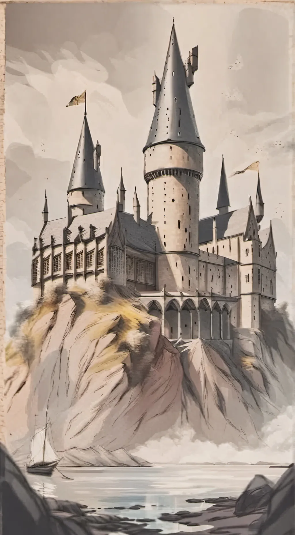 ai character: Hogwarts Horror  background