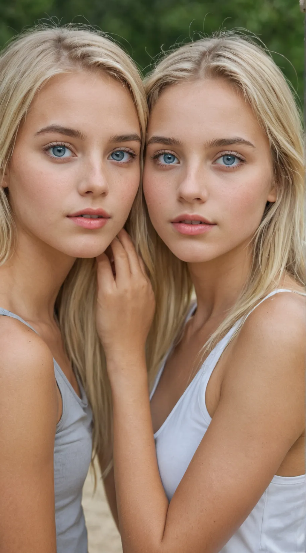 ai character: Léa et Charlotte background