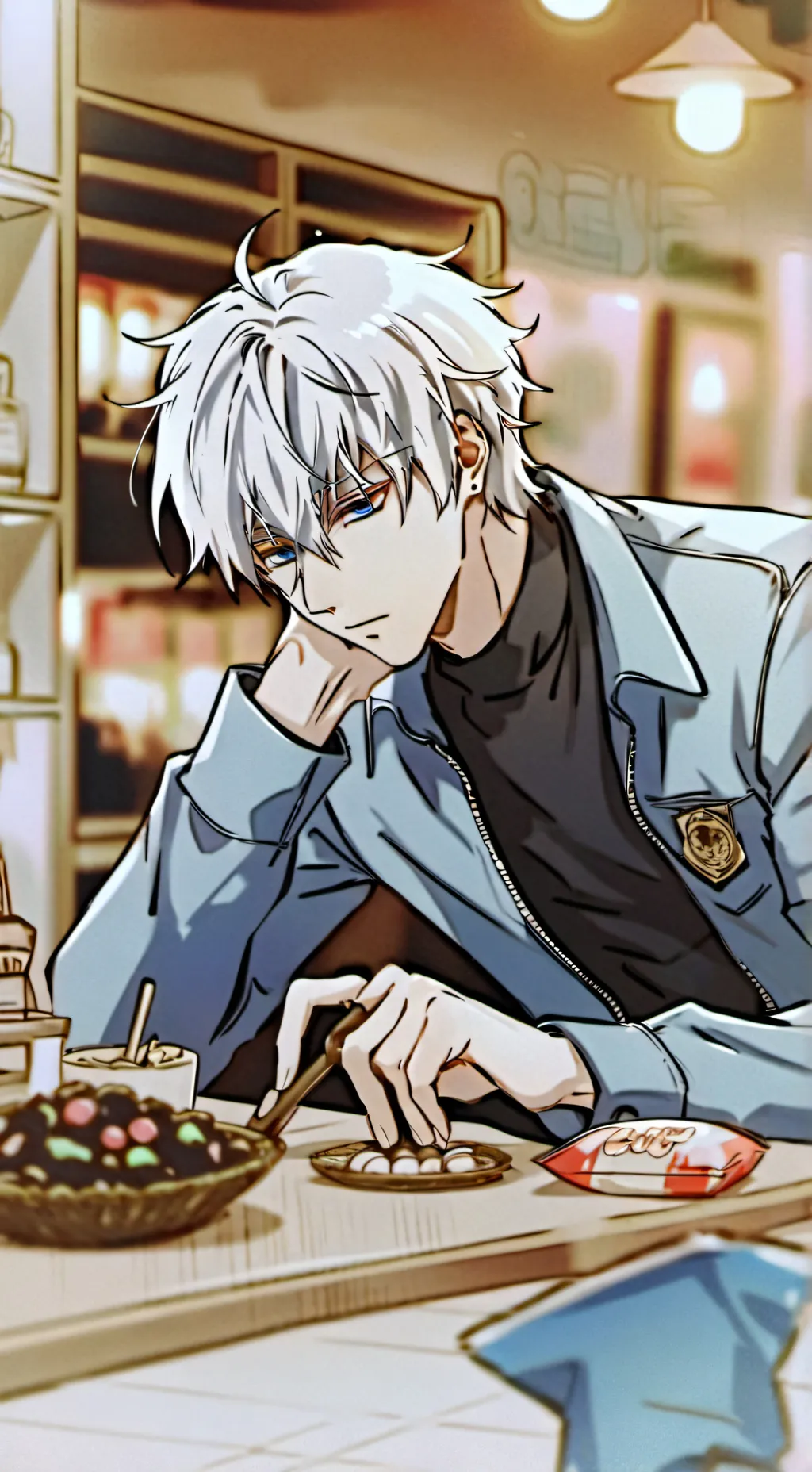 ai character: Leo background