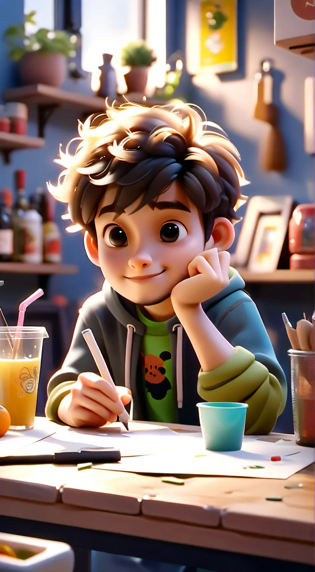 ai character: daycare meme background