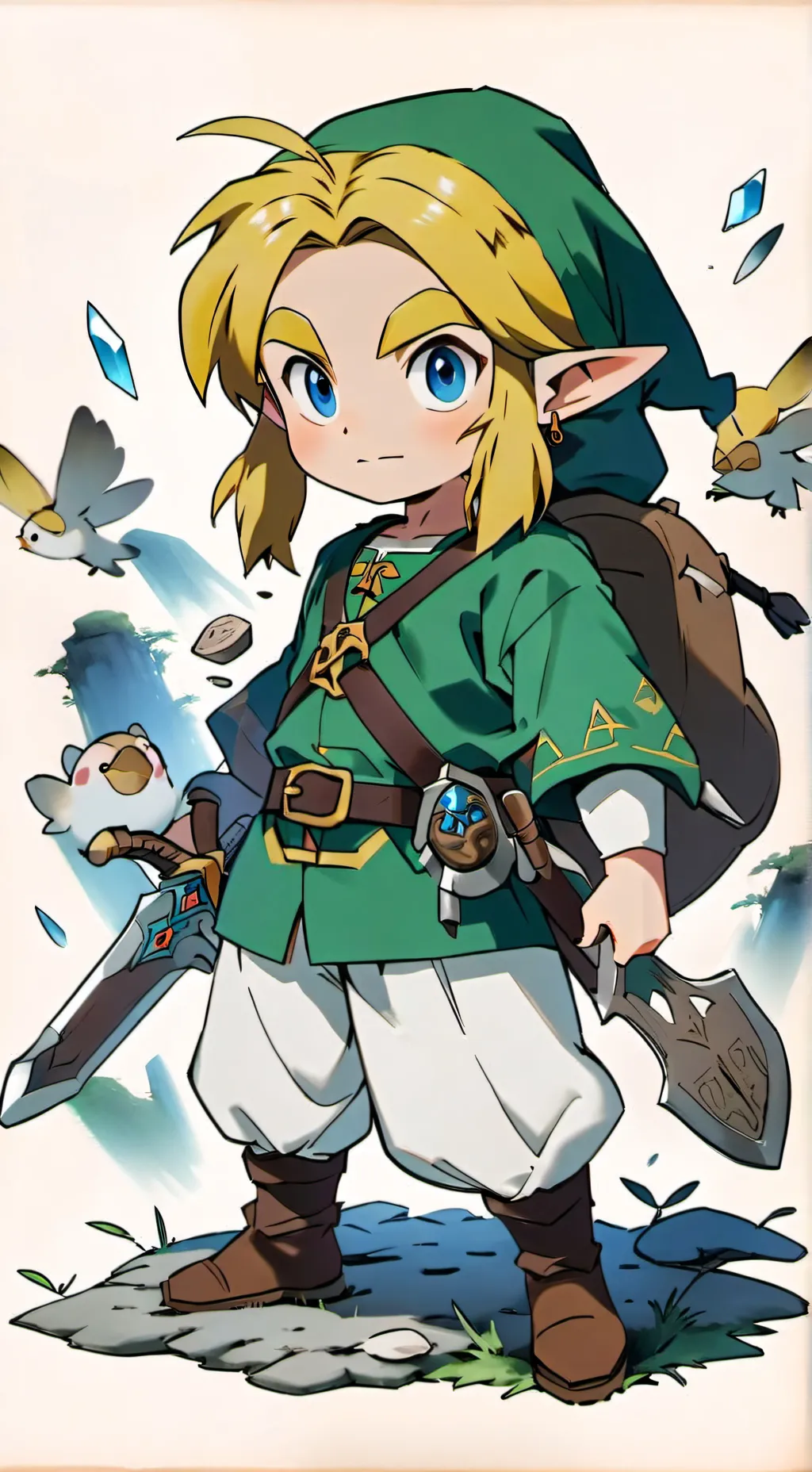 ai character: Link  background
