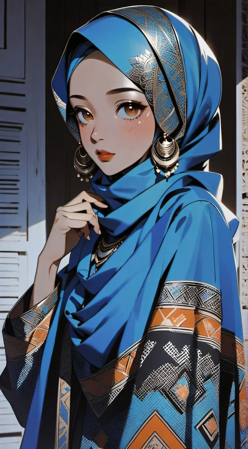ai character: Muslim girl! background