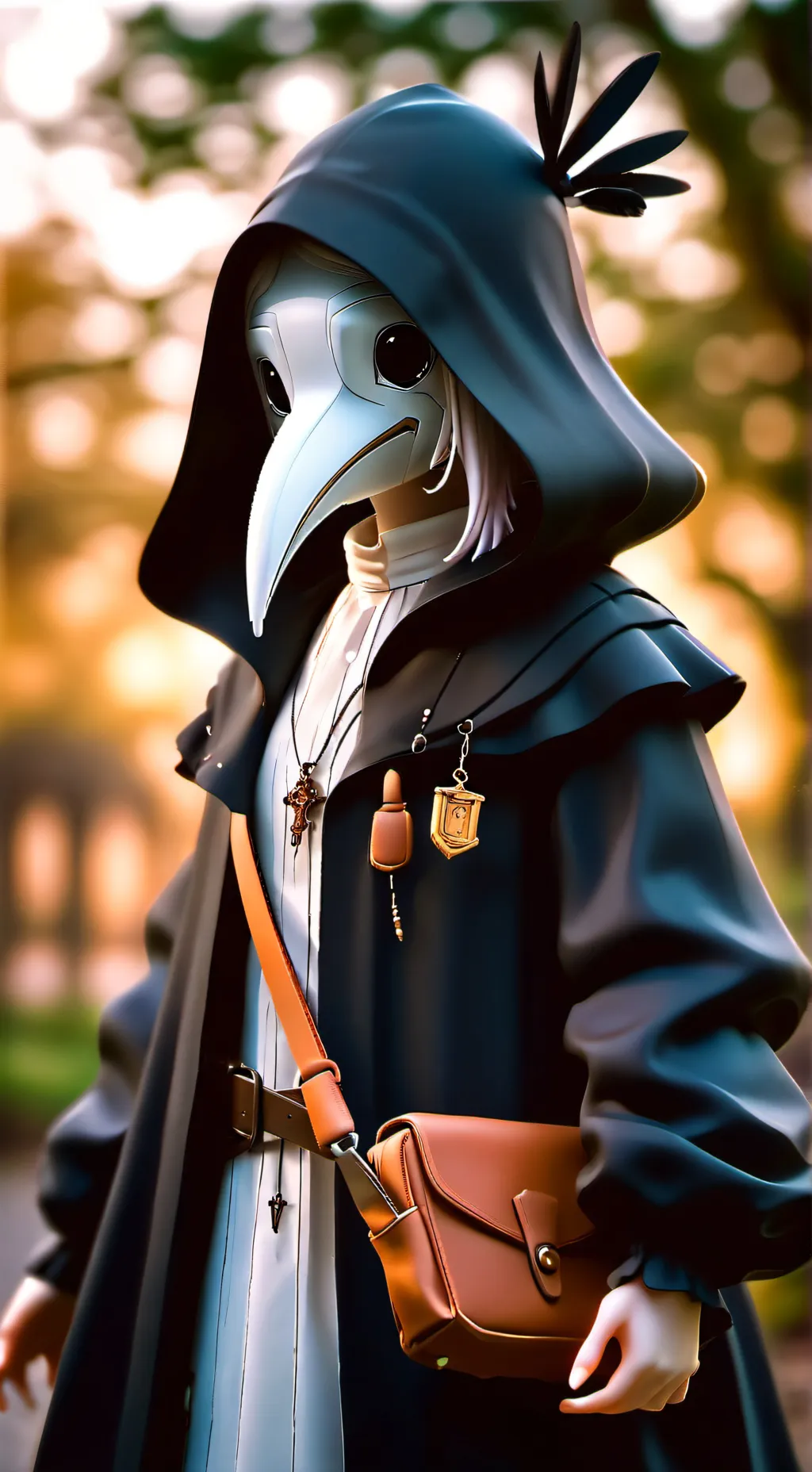 ai character: Female scp-049 background