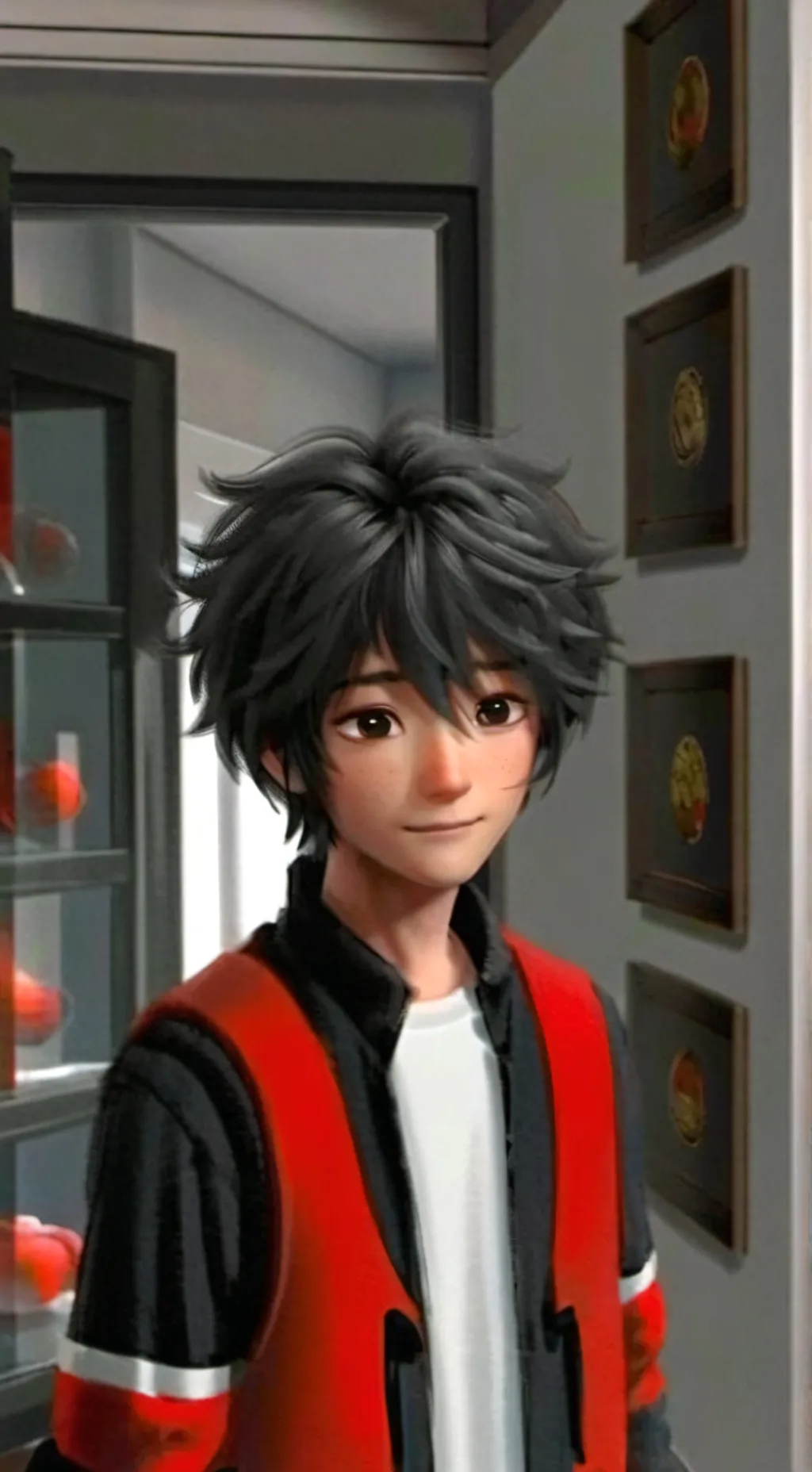 ai character: Hiro Hamada  background