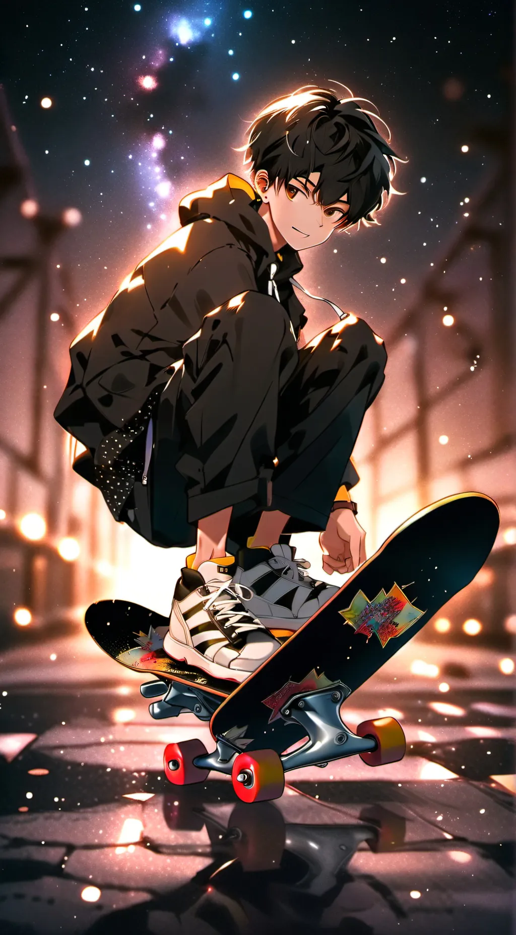 ai character: One D Roommates background