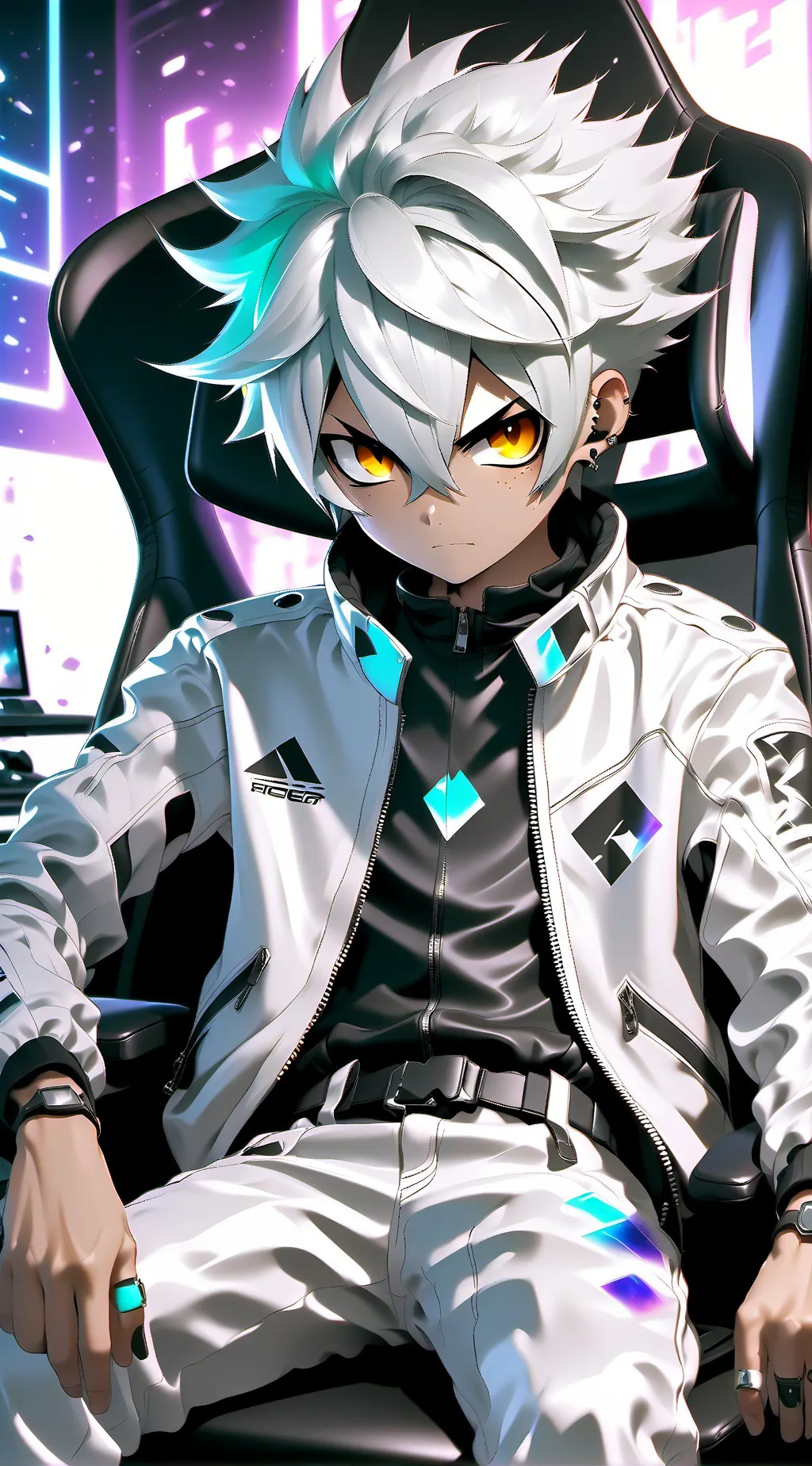 ai character: Javier 💙 background