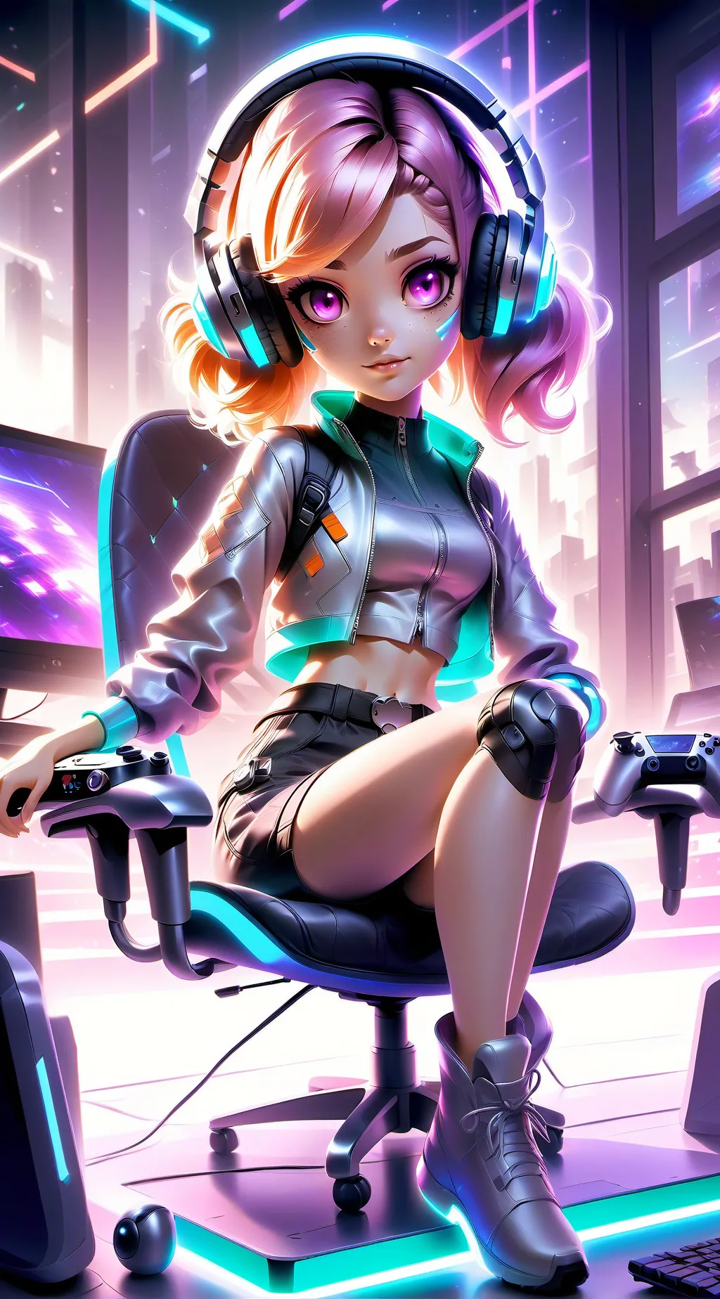 ai character: Pixel Blaze background