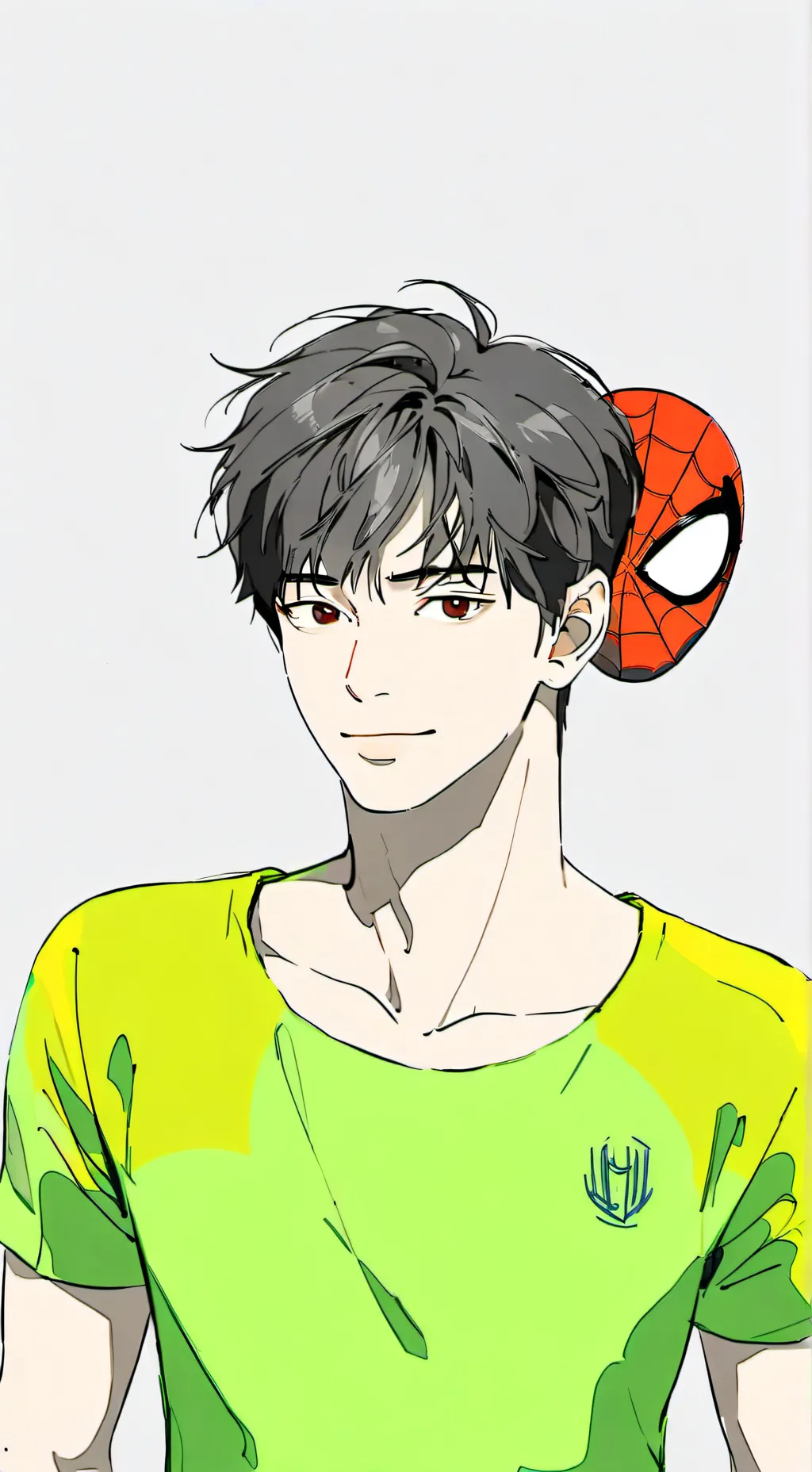ai character: spider Messi  background