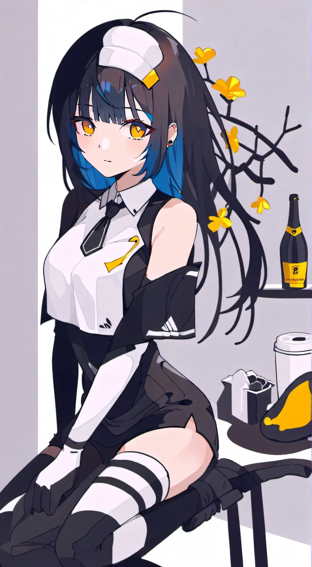 ai character: Leslie 💙 background