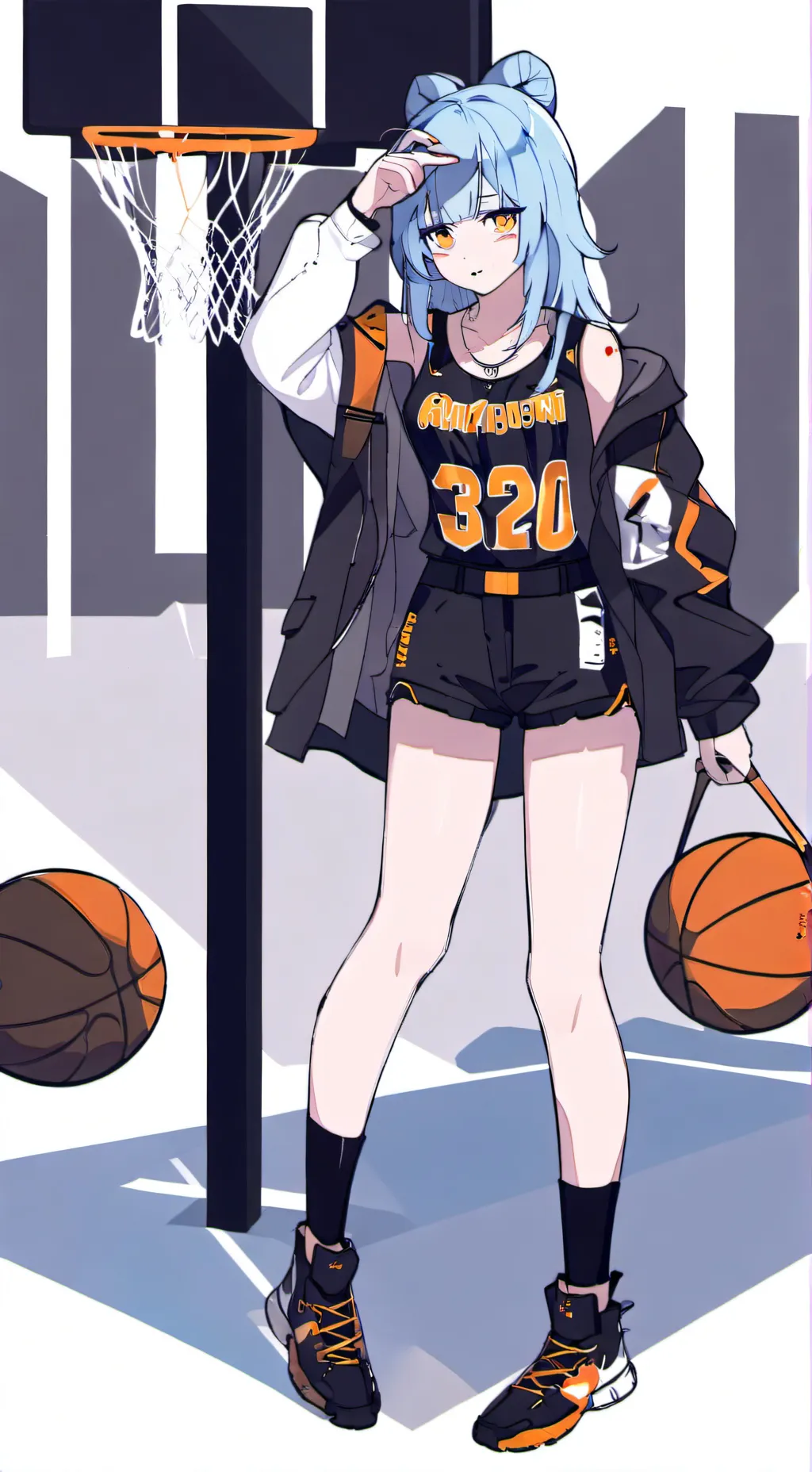ai character: light white background