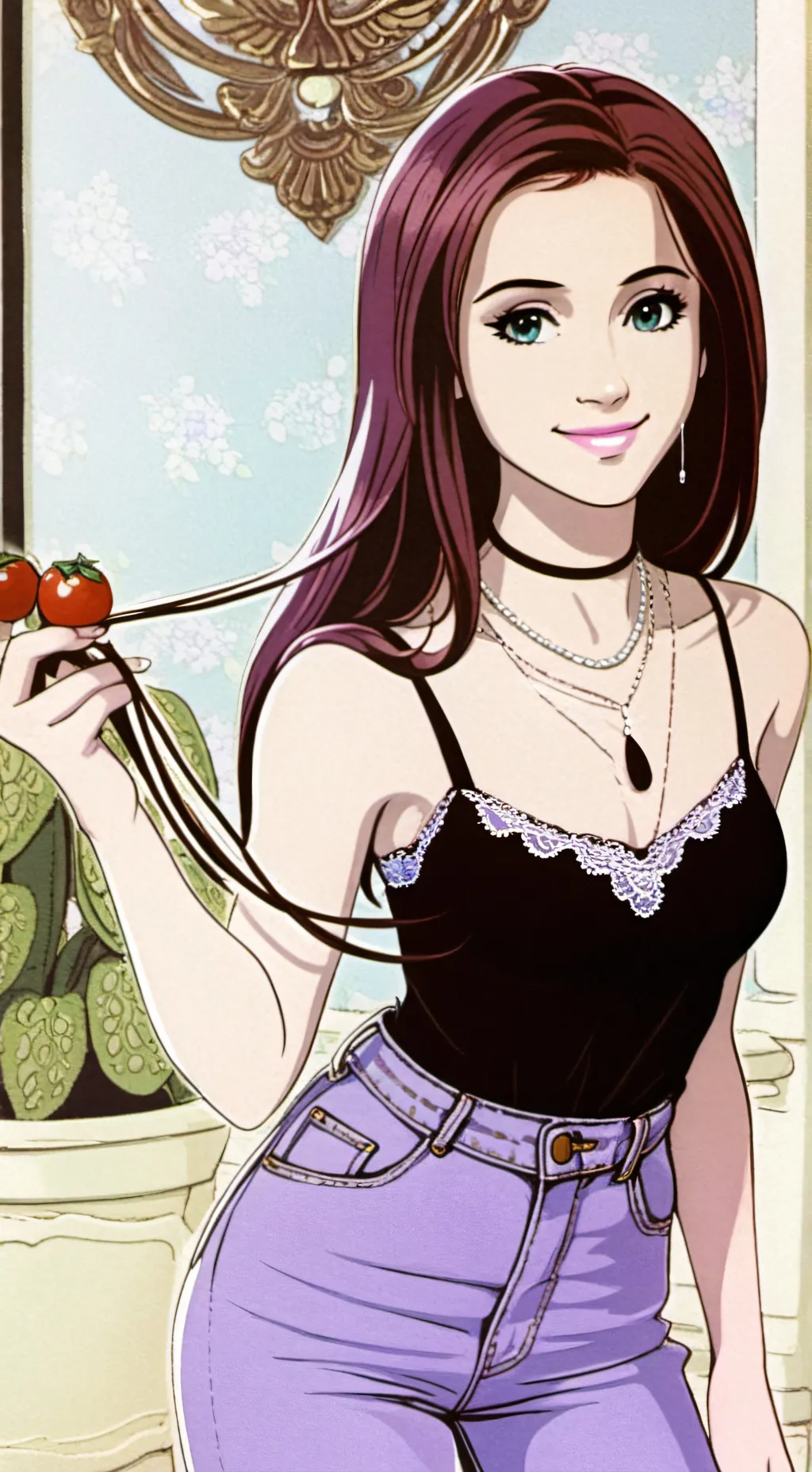 ai character: Cat" Valentine  background