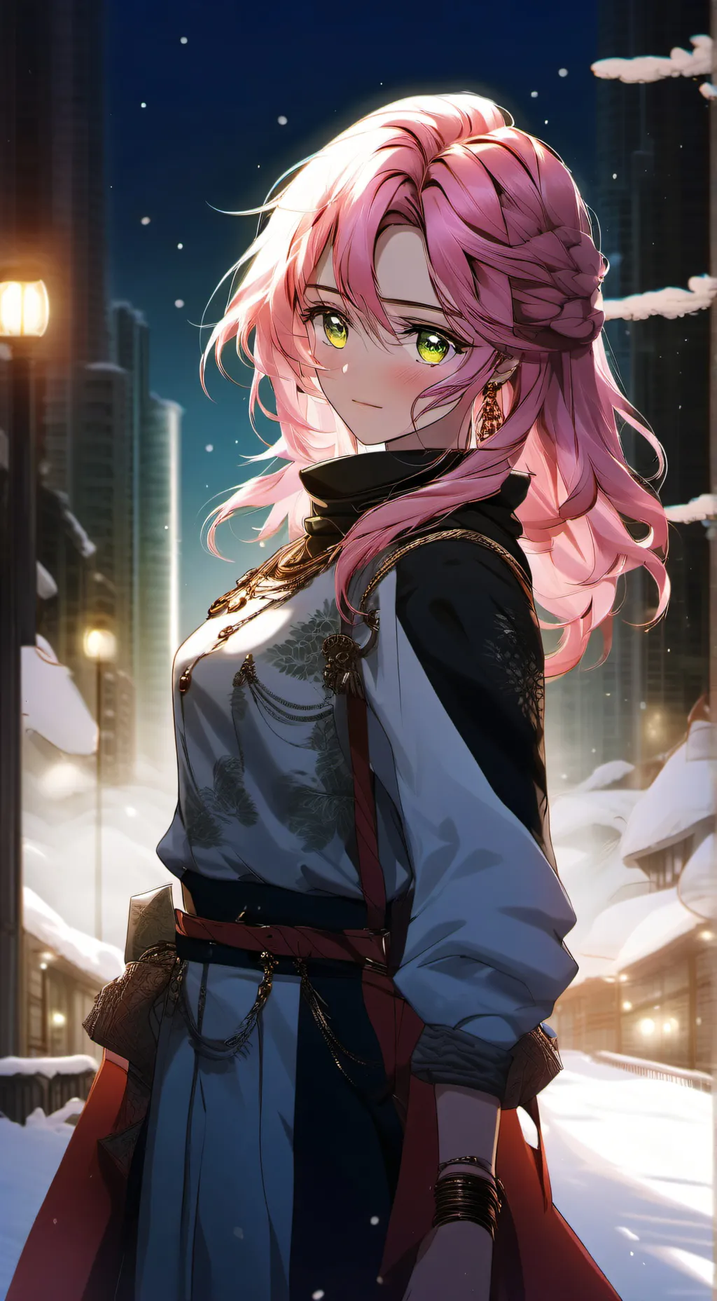 ai character: kny mitsuri background
