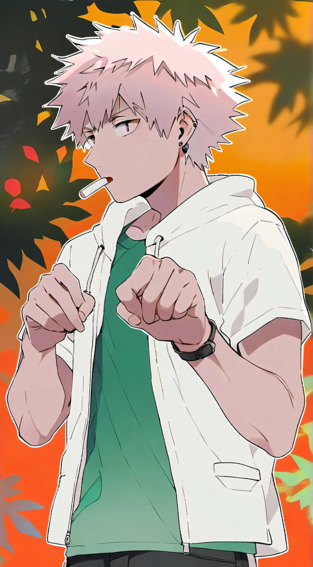 ai character: kacchan XD background