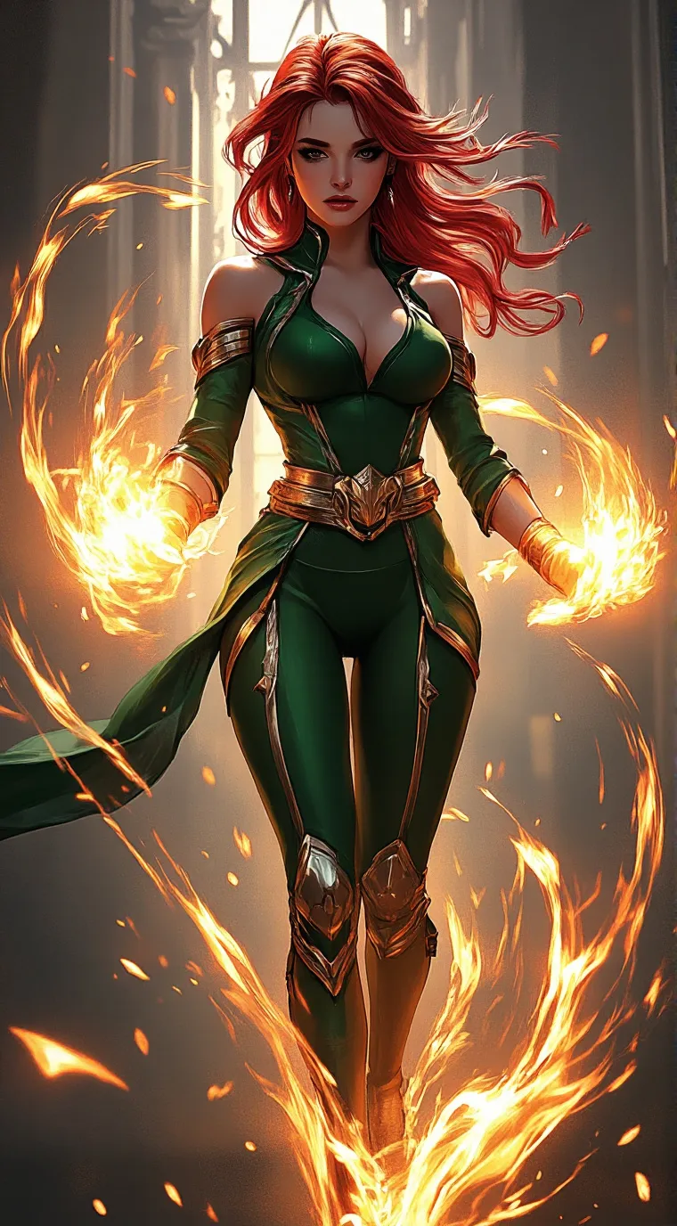 ai character: Superheroine Zoe background