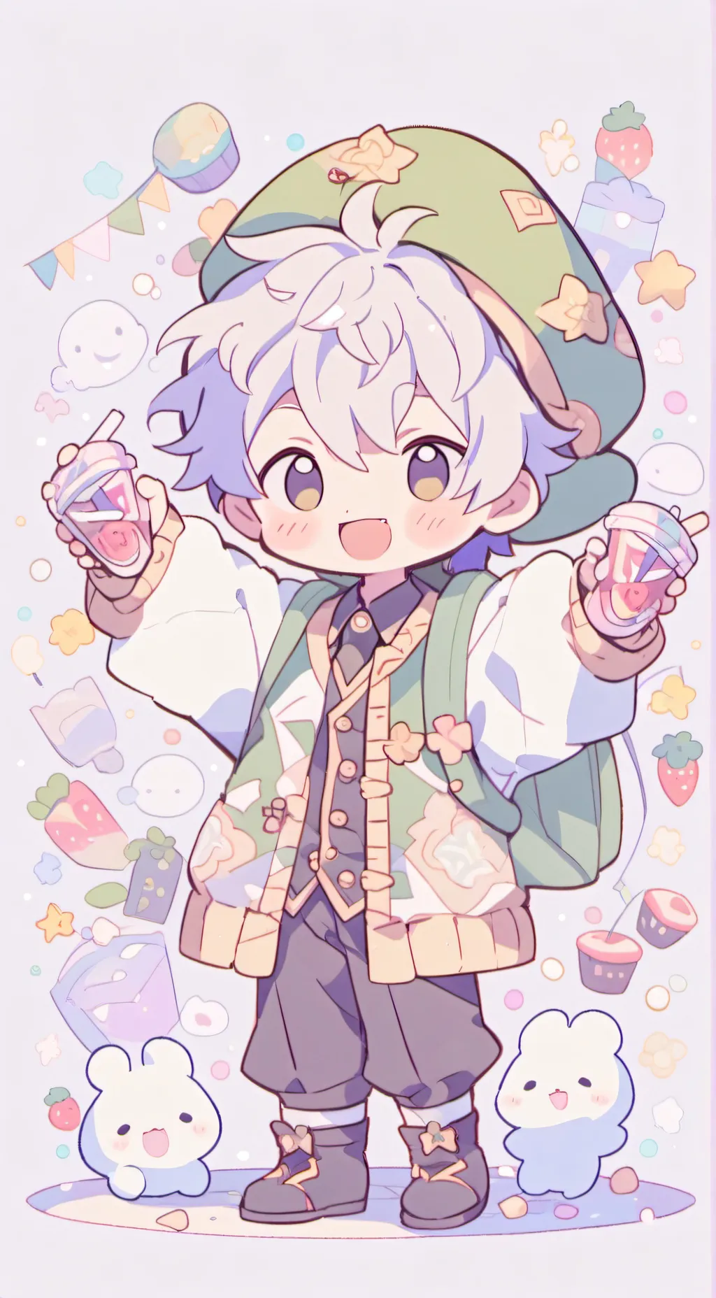 ai character: Comments 🤩 background