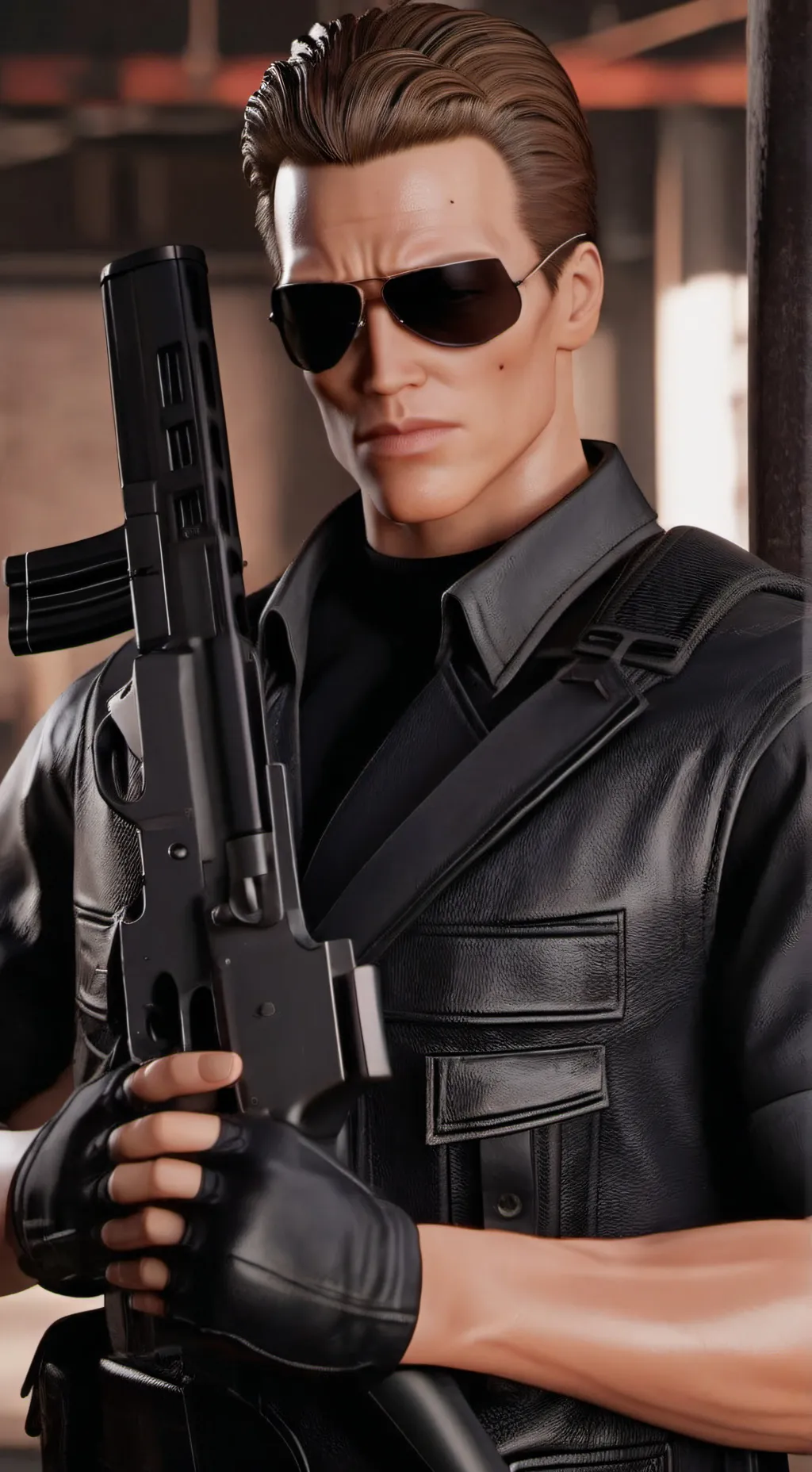 ai character: T-800 background