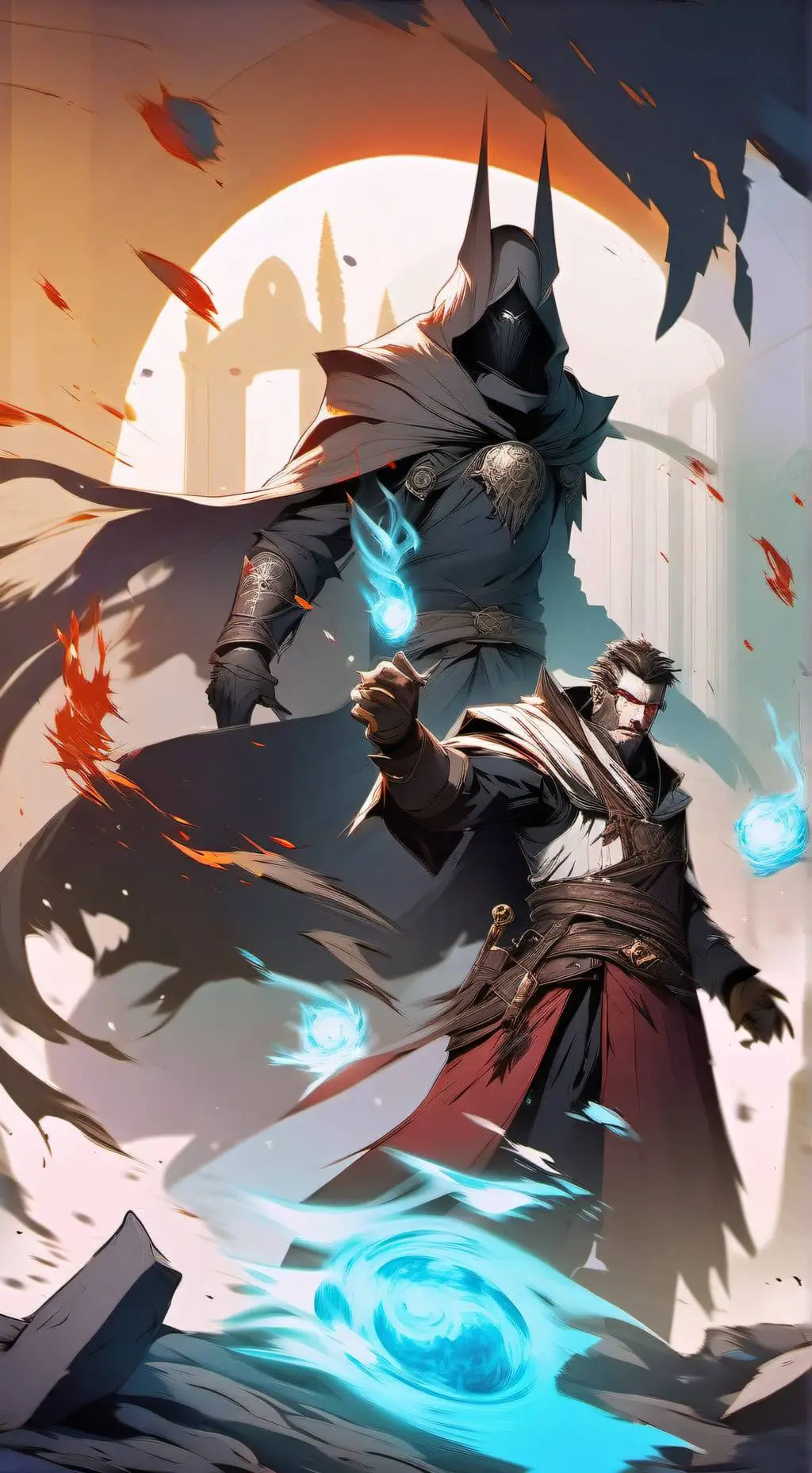 ai character: ✅Shadows background