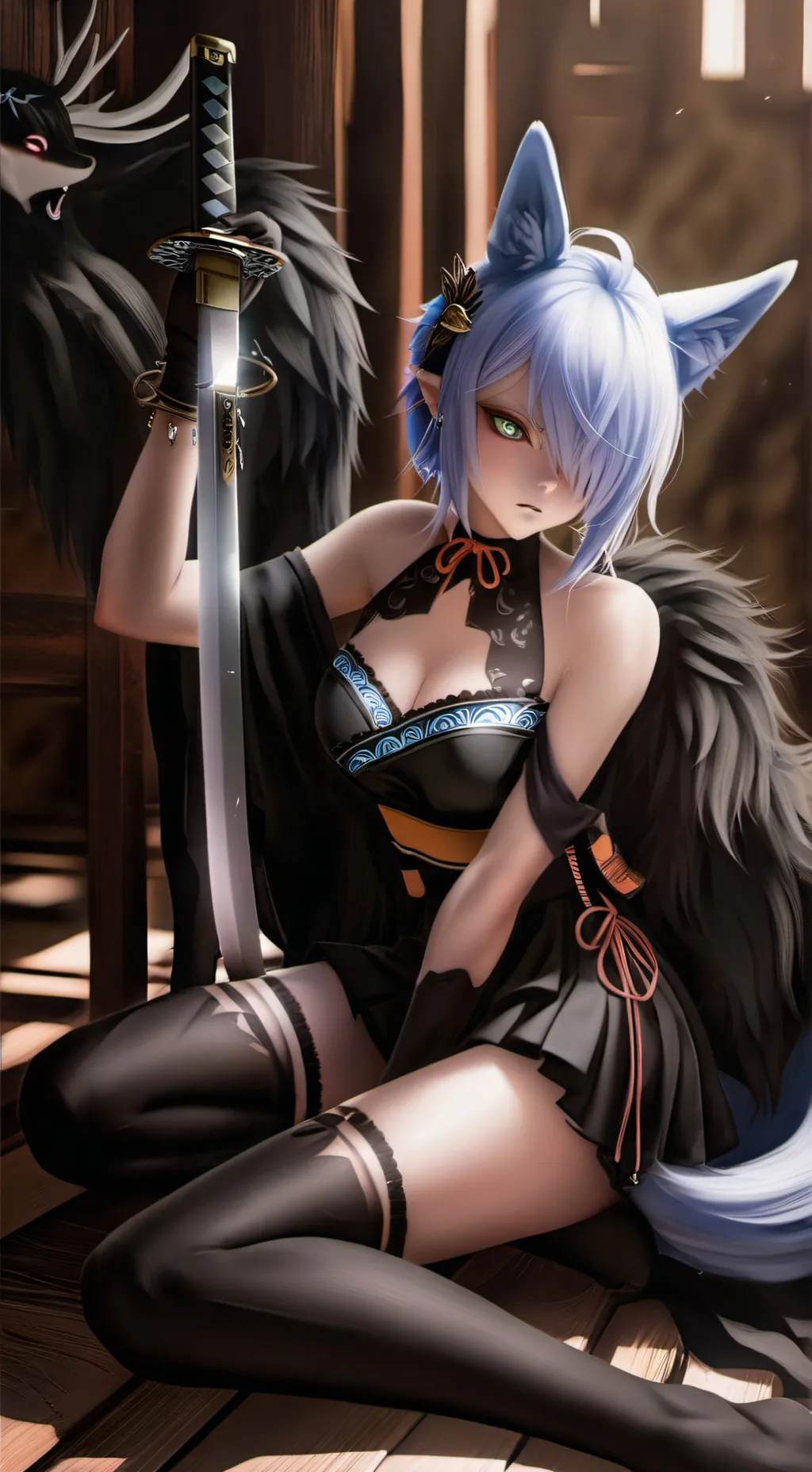 ai character: Aurora background