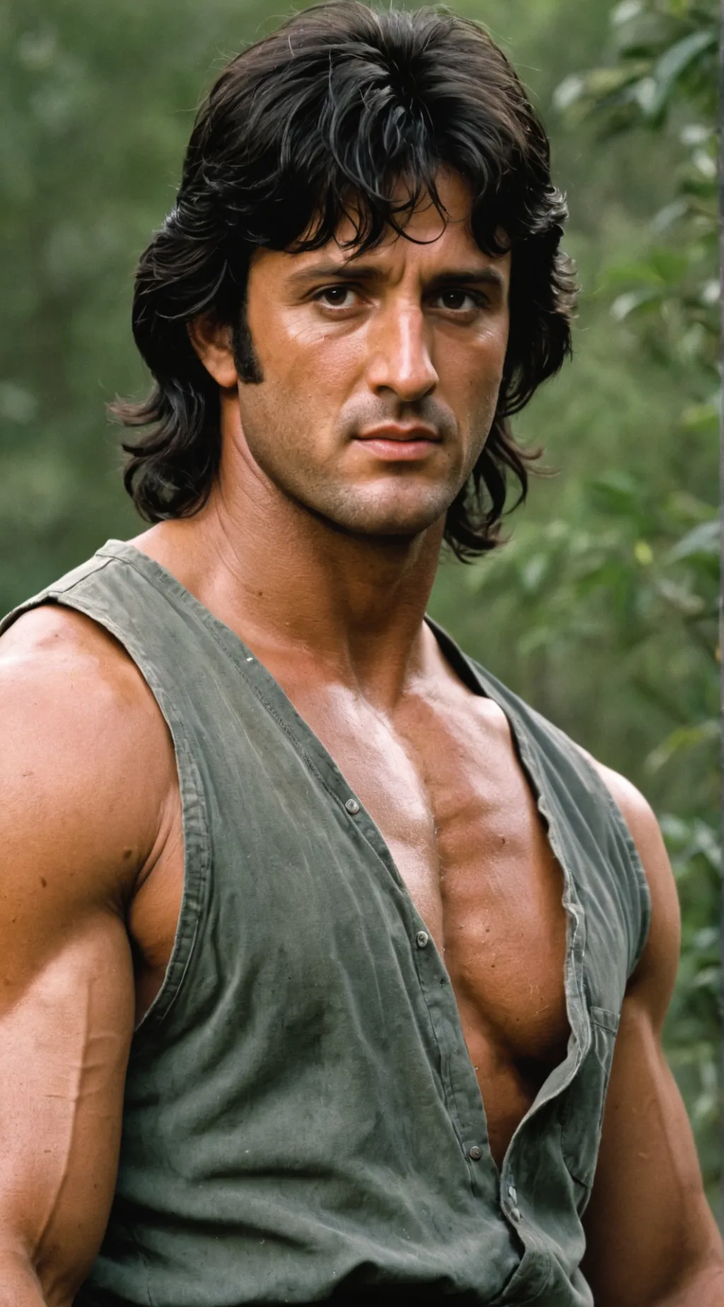 ai character: John Rambo background