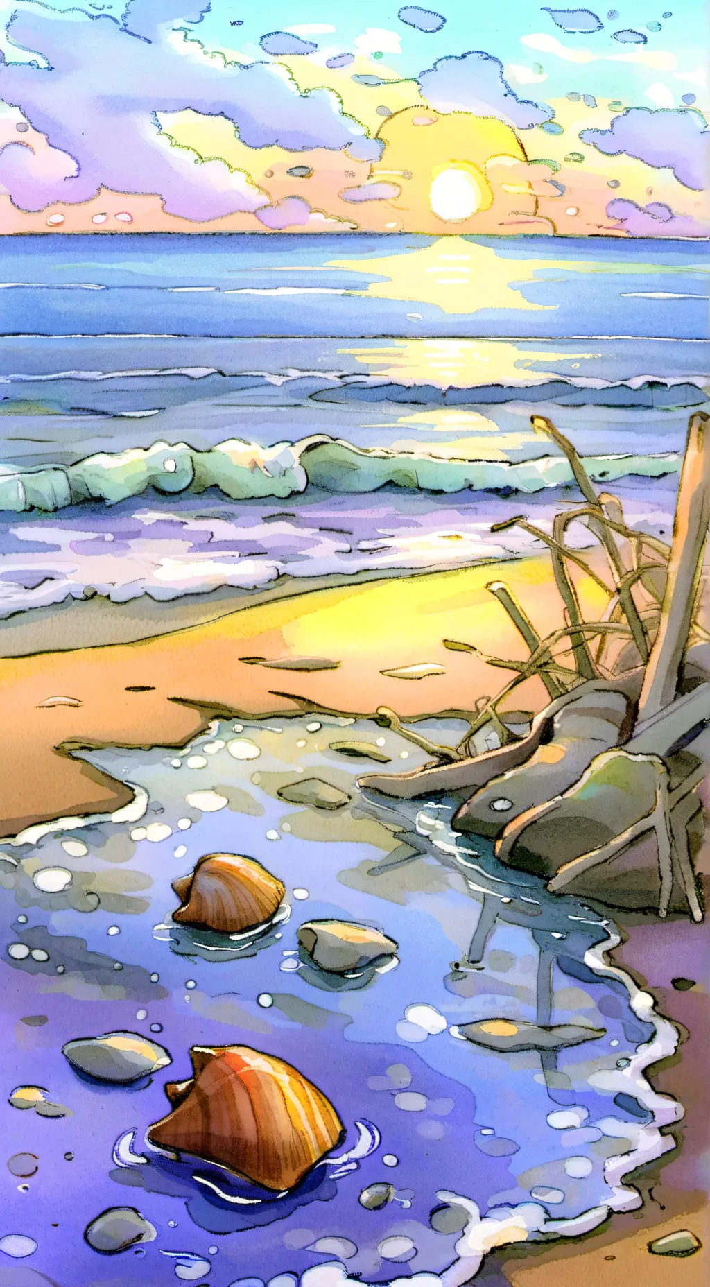 ai character: 🐚📺-shellyVision-📺🐚 background