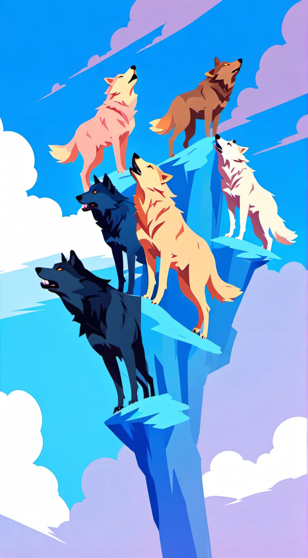 ai character: Wolf pack background