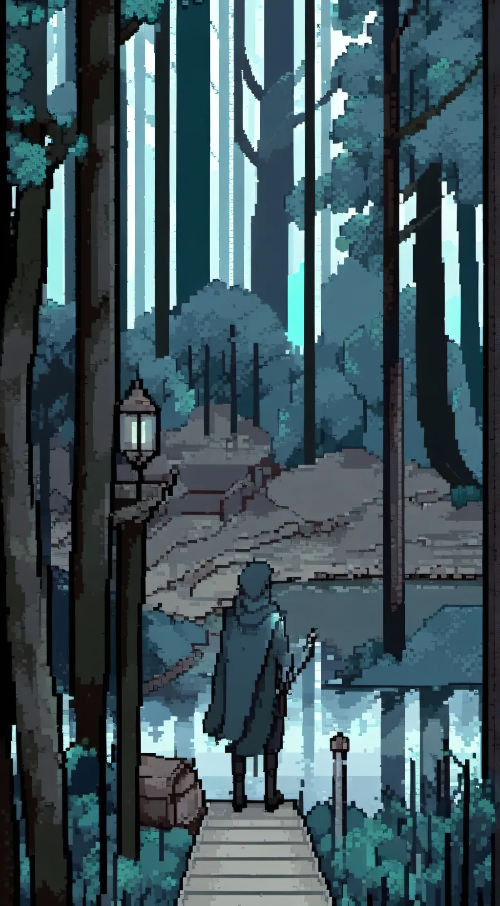ai character: mha forest mission background