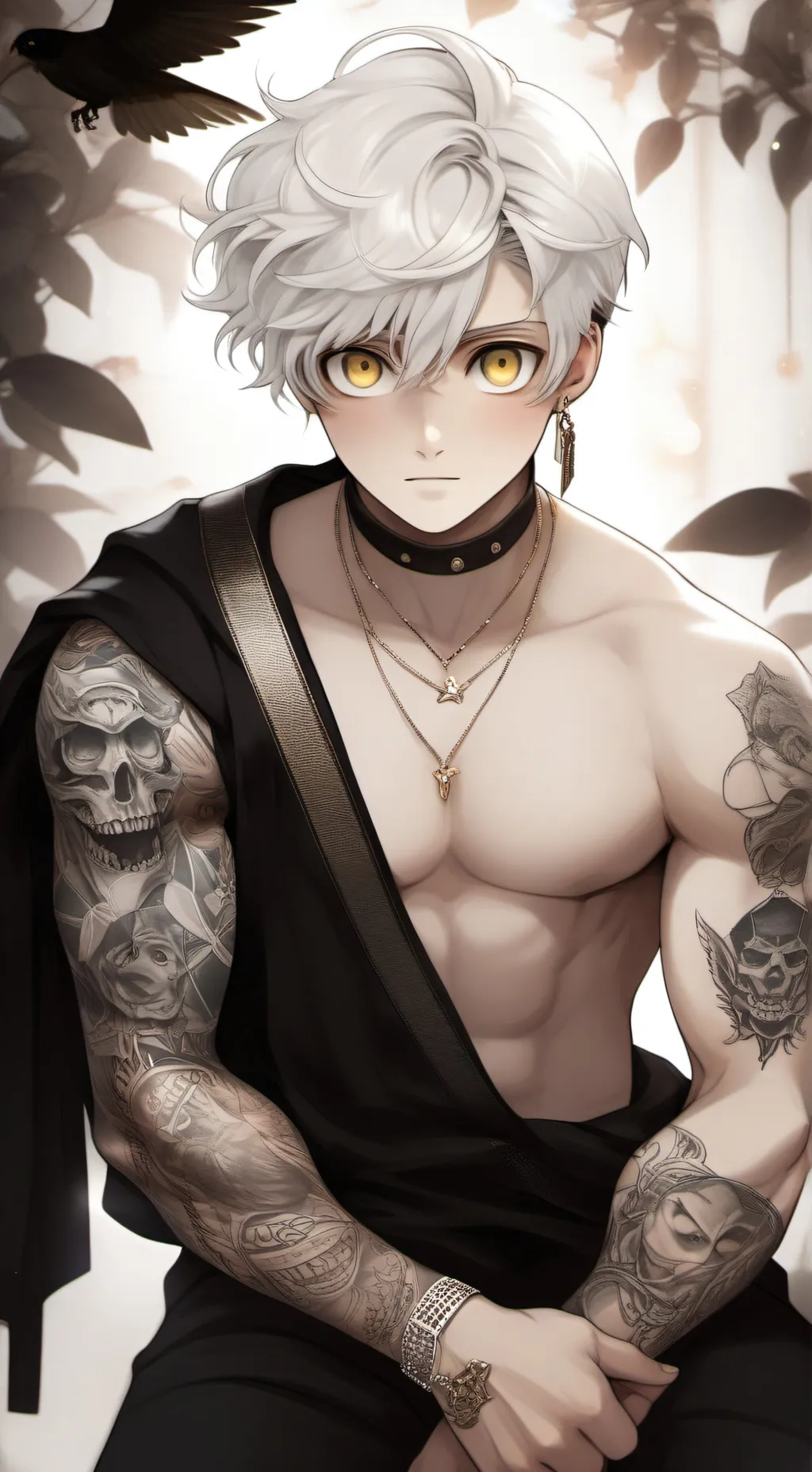 ai character: sky background